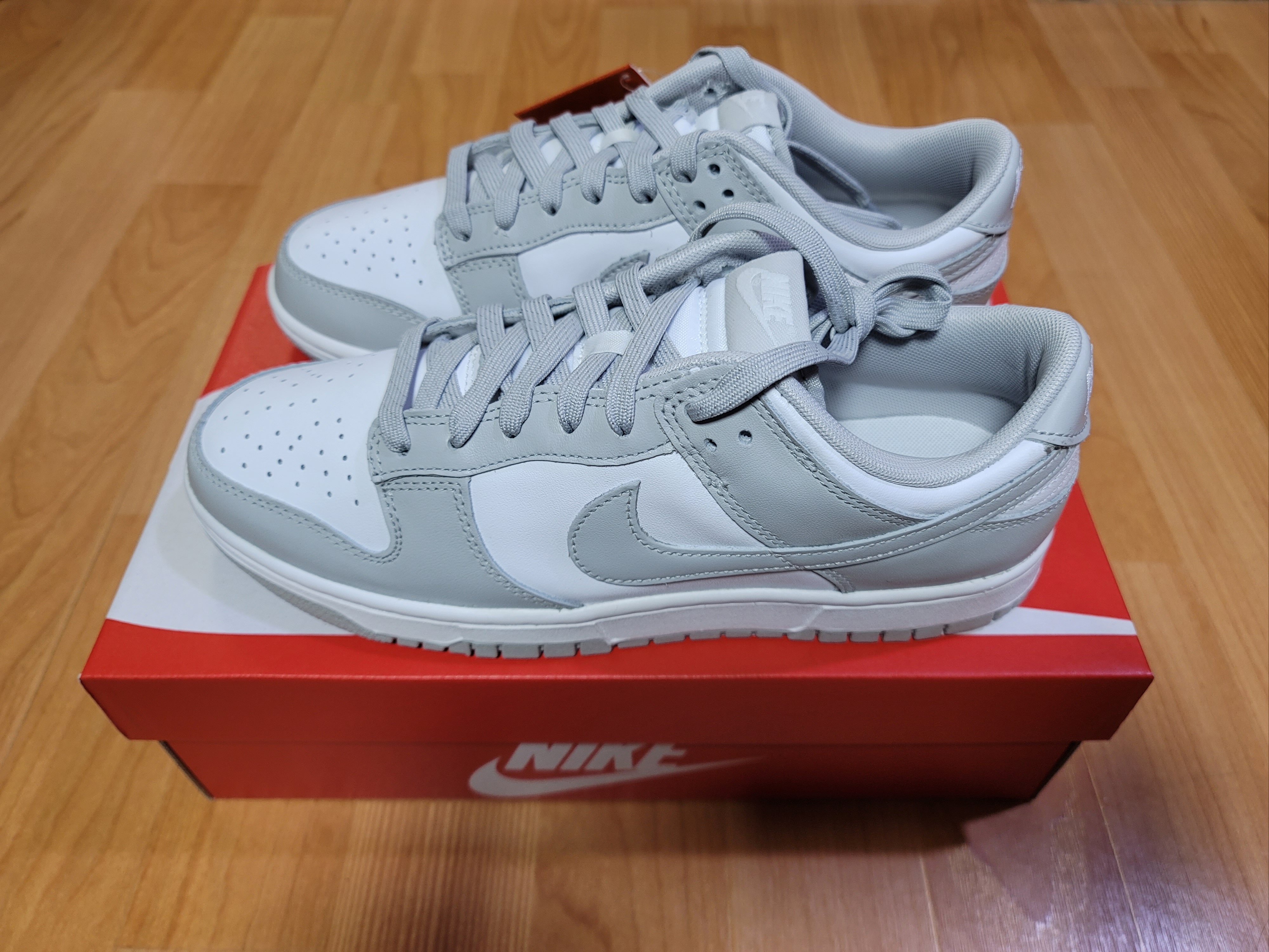 Nike Dunk Low Retro Grey Fog 착용 스타일 - 2