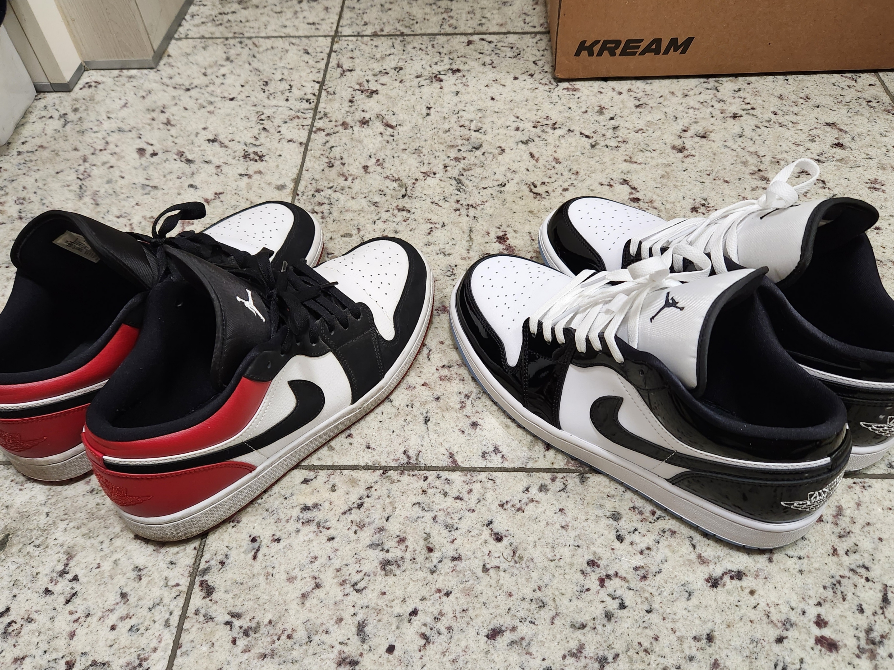 Jordan 1 Low SE Concord, Jordan 1 Low Black Toe 착용 스타일