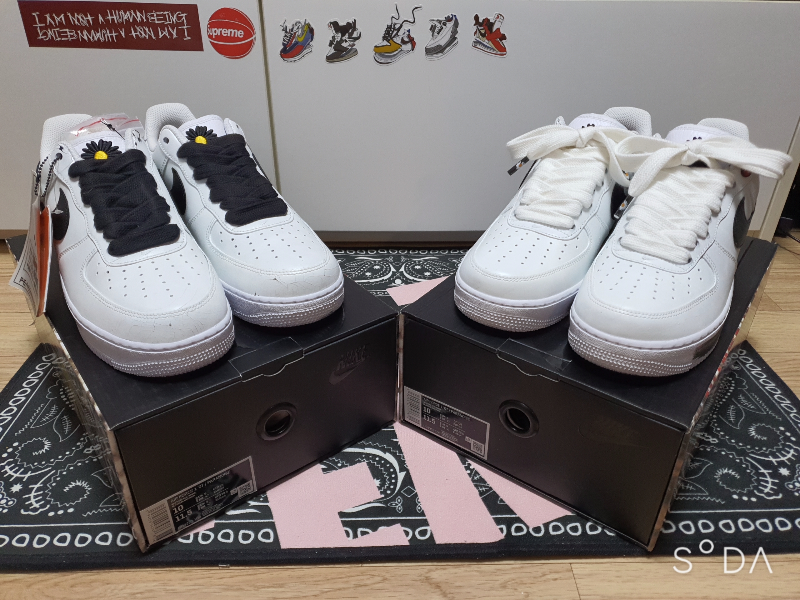 Nike x Peaceminusone Air Force 1 Low Para-Noise 2.0 착용 스타일 - 1