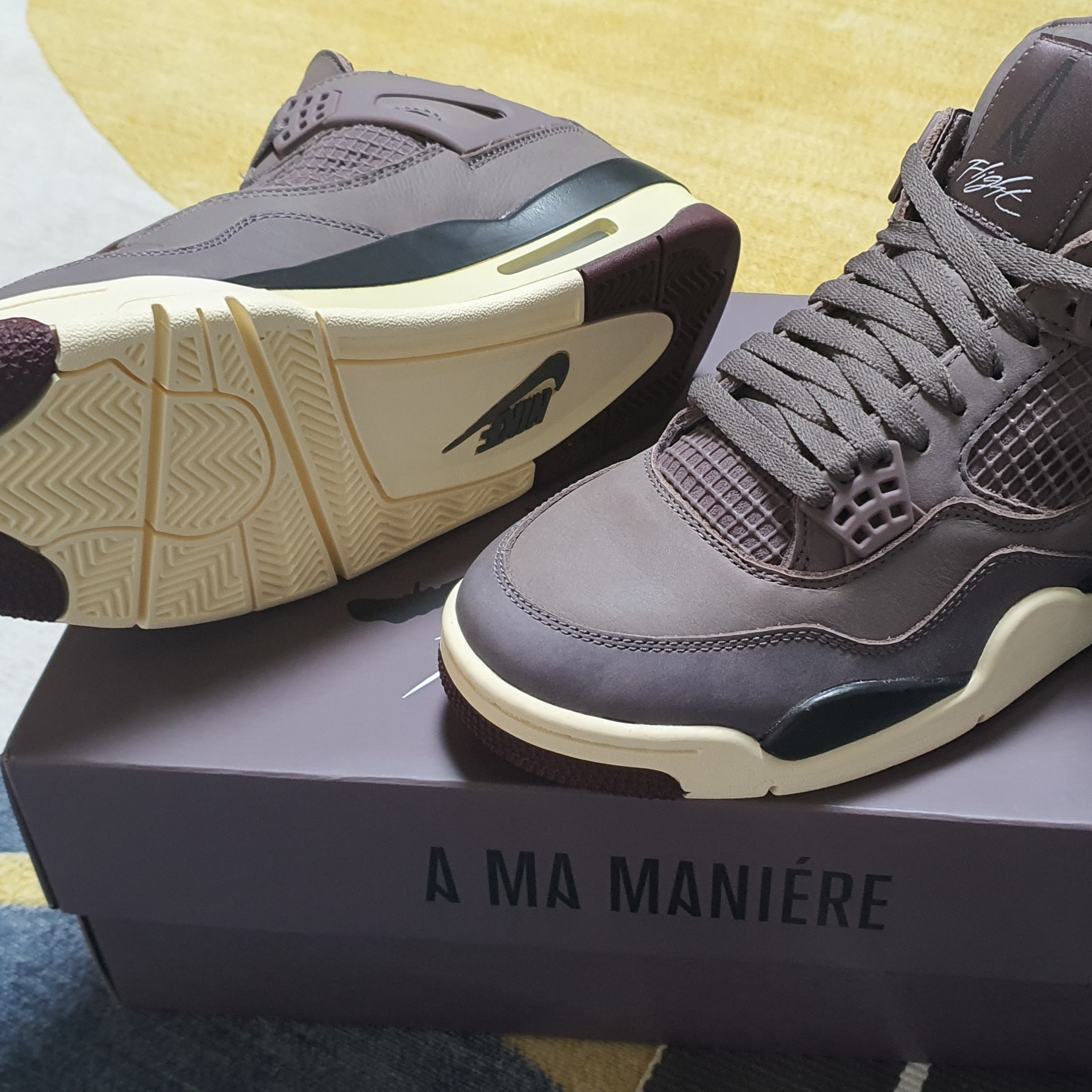 Jordan 4 x A Ma Maniere Retro Violet Ore 착용 스타일 - 2