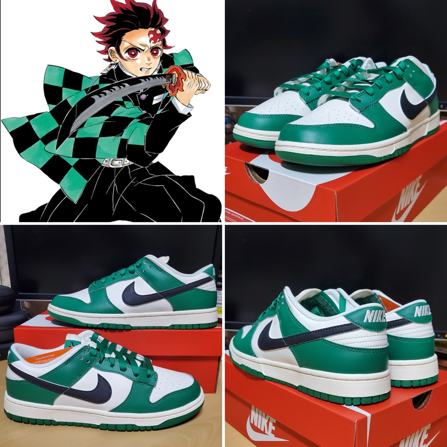 Nike Dunk Low Retro SE Jackpot Malachite 착용 스타일