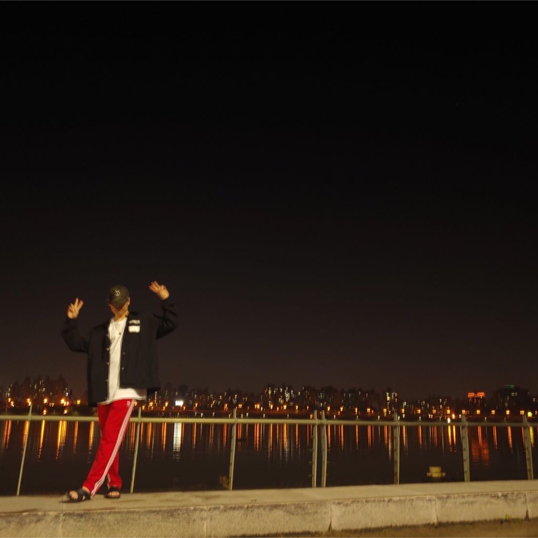 Adidas Woven Firebird Track Pants Red - KR Sizing 착용 스타일 - 1
