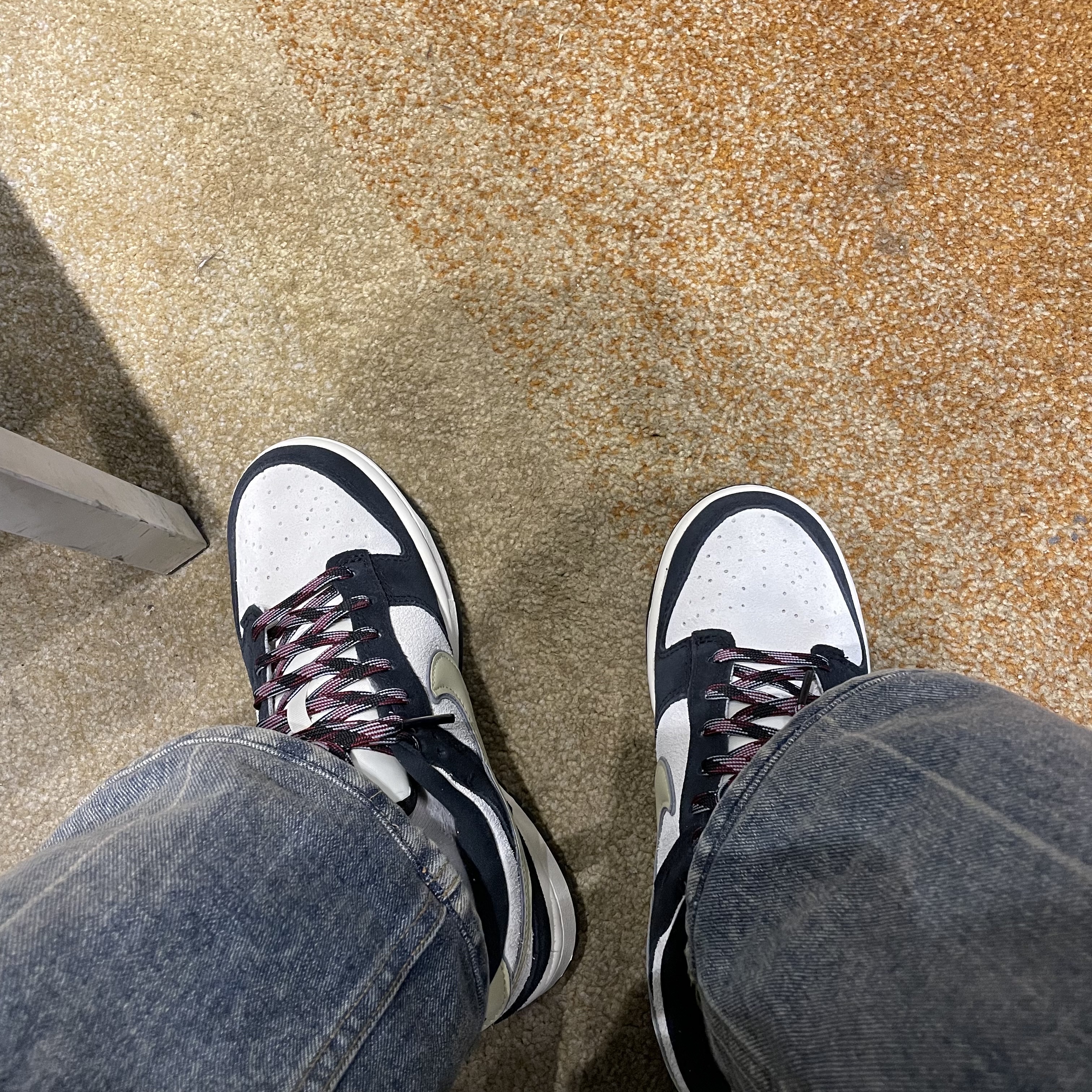 (W) Nike Dunk Low LX Black Suede 착용 스타일