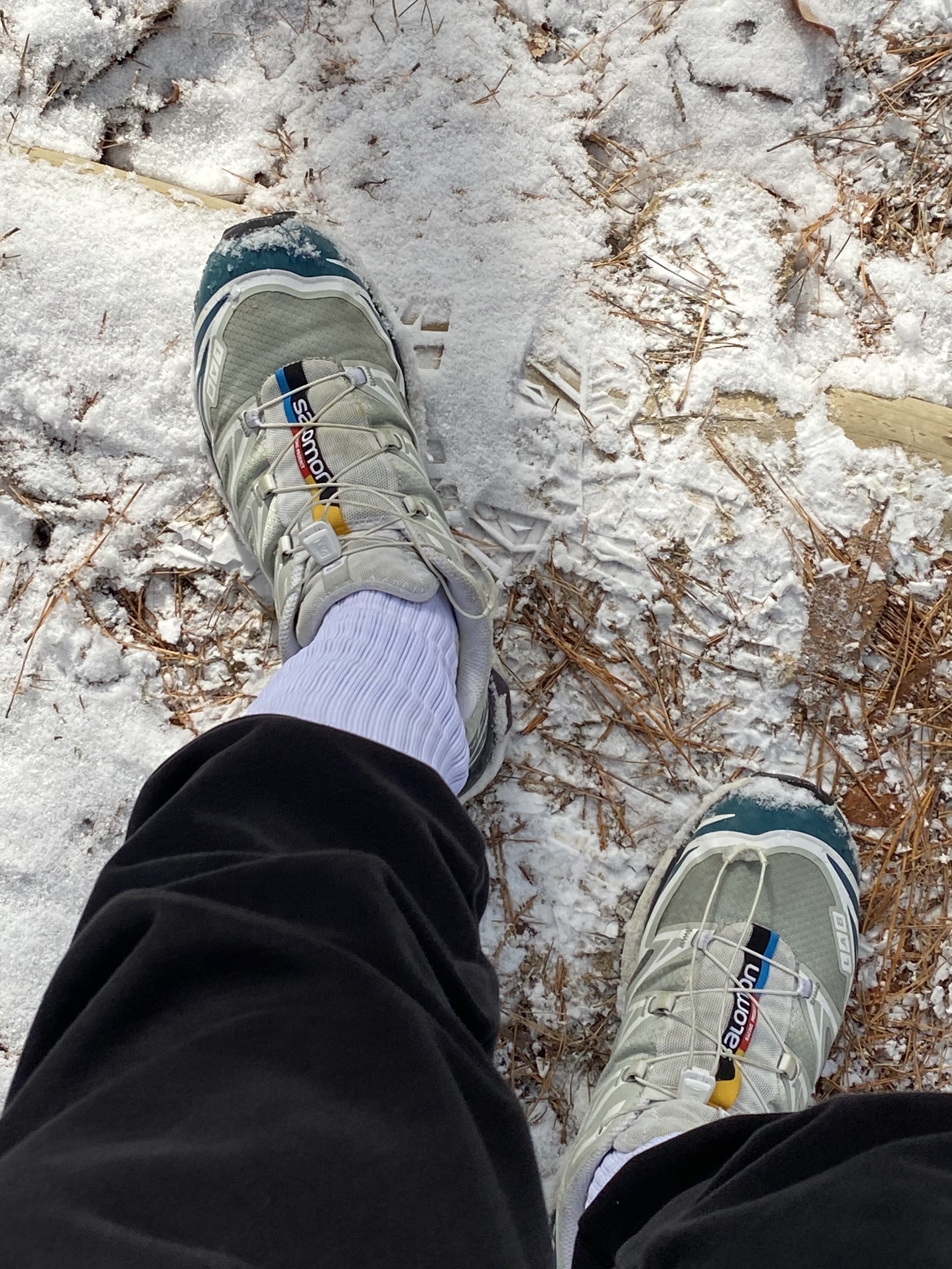Salomon XT-6 ADV Mineral Gray 착용 스타일 - 3