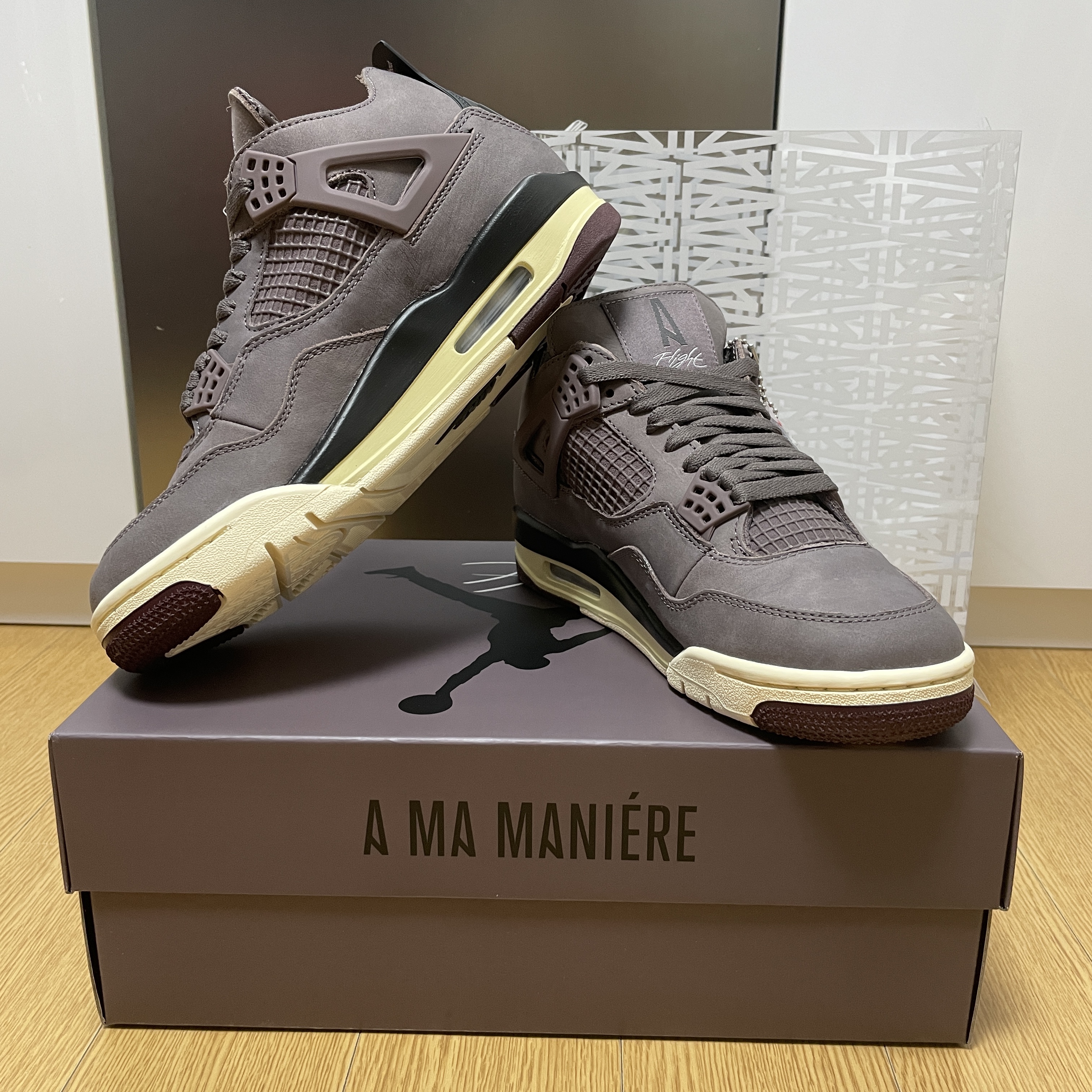 Jordan 4 x A Ma Maniere Retro Violet Ore 착용 스타일