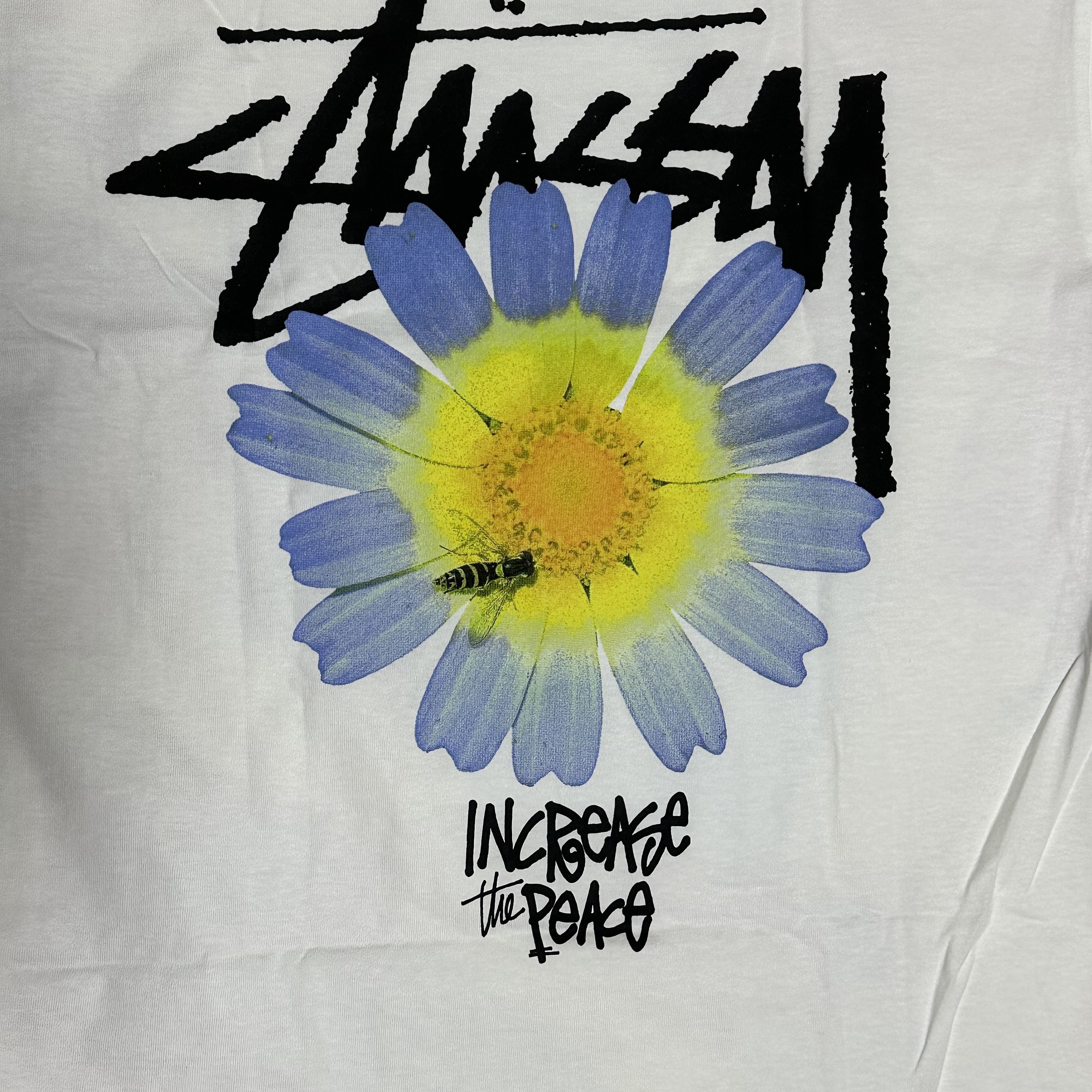 Stussy ITP Flower T-Shirt White 착용 스타일 - 1