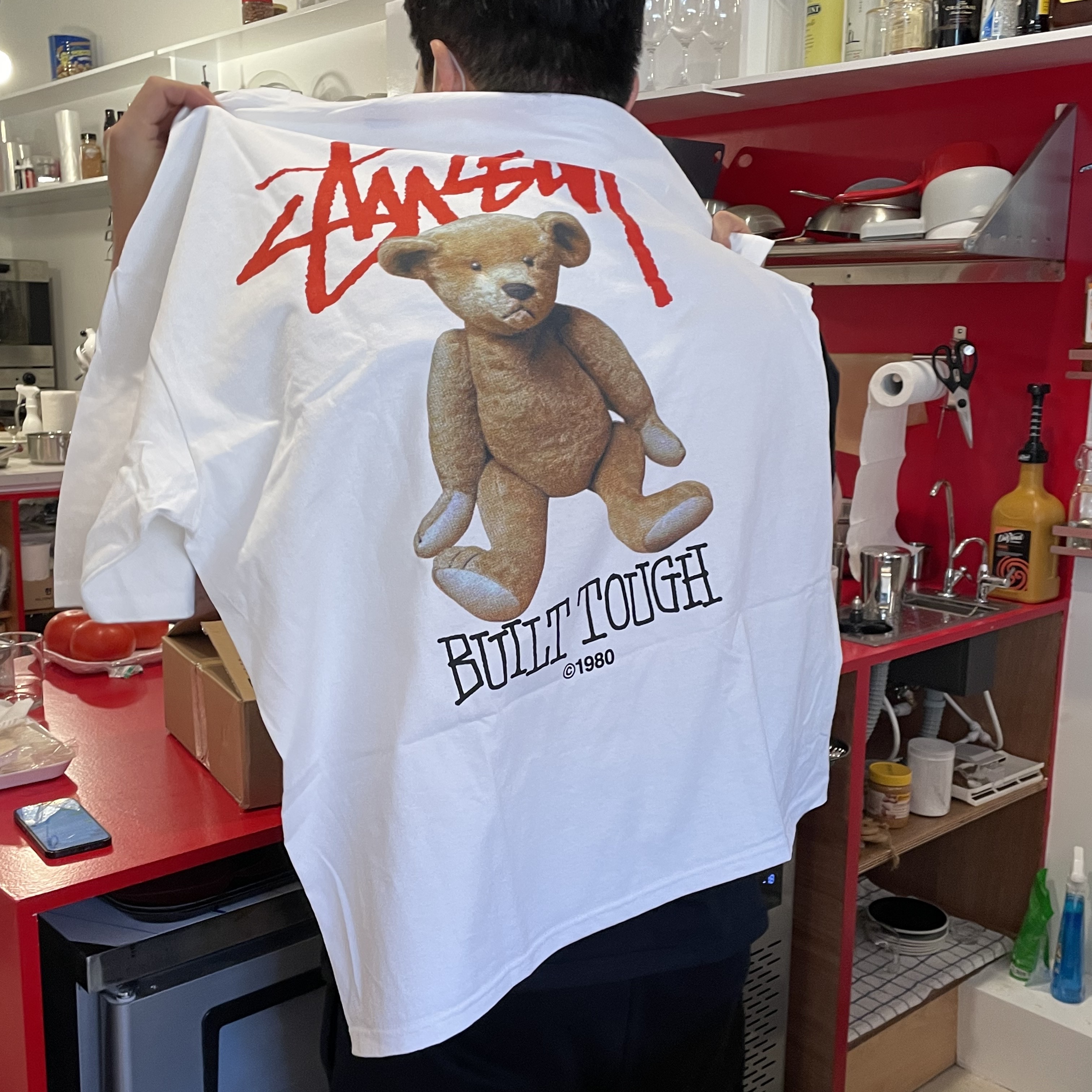 Stussy Built Tough T-Shirt White 착용 스타일