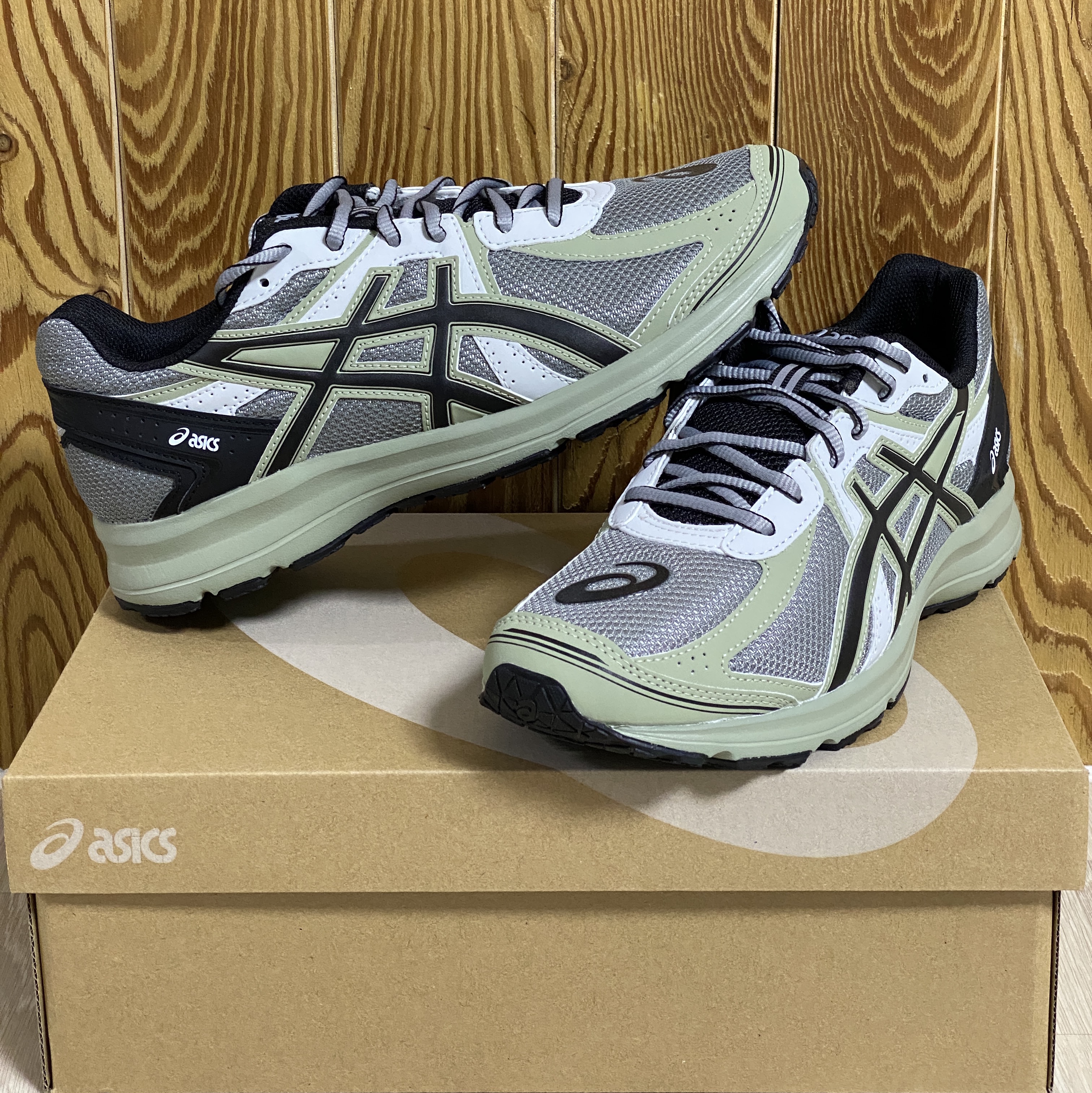Asics Jog 100 S Sheet Rock - 2E Wide 착용 스타일