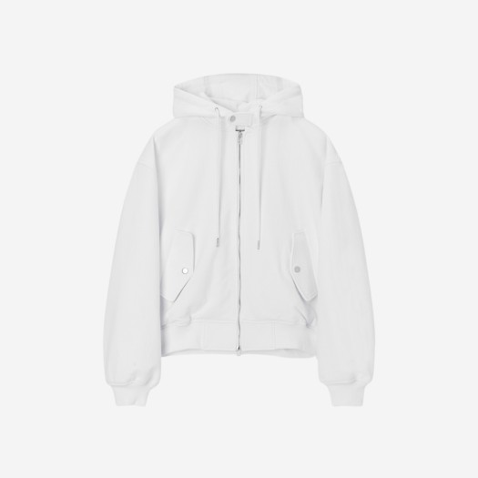 Typing Mistake 22 After Summer Graphic Hooded Jacket White - 22FW