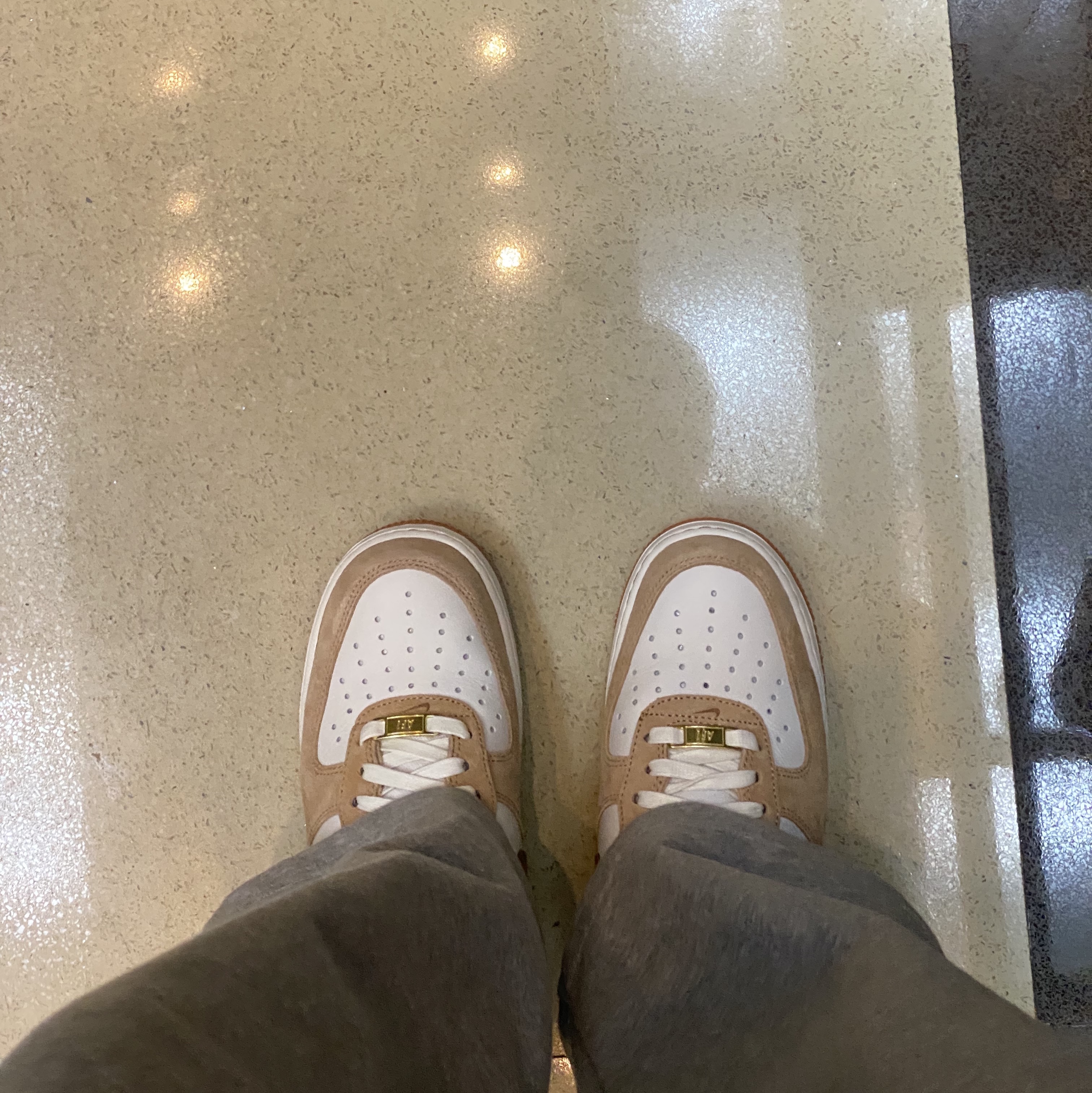 (W) Nike Air Force 1 LXX Flax 착용 스타일 - 2