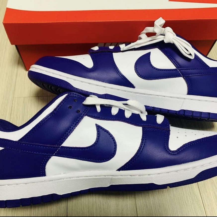 Nike Dunk Low Retro Championship Court Purple 착용 스타일