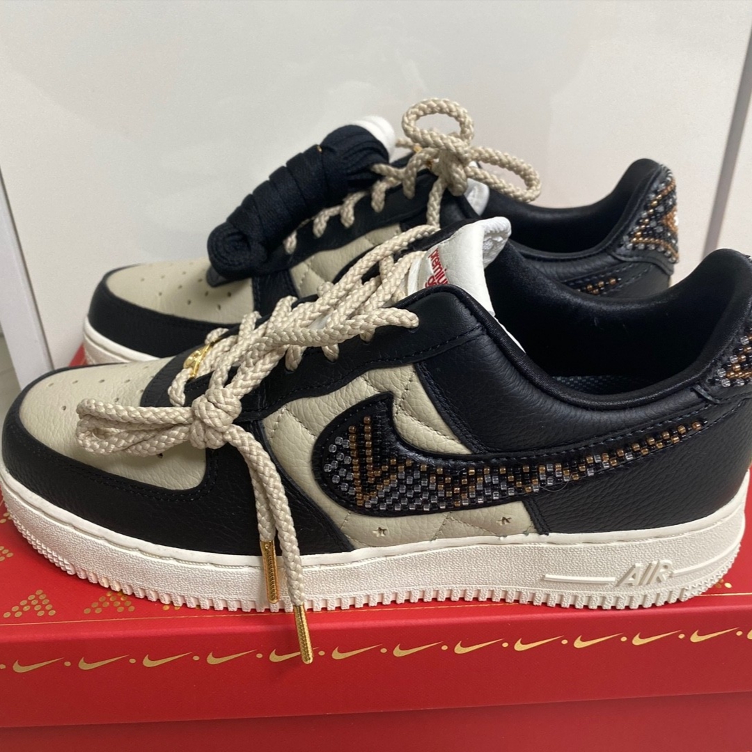 (W) Nike x Premium Goods Air Force 1 Low Black Sand 착용 스타일 - 3