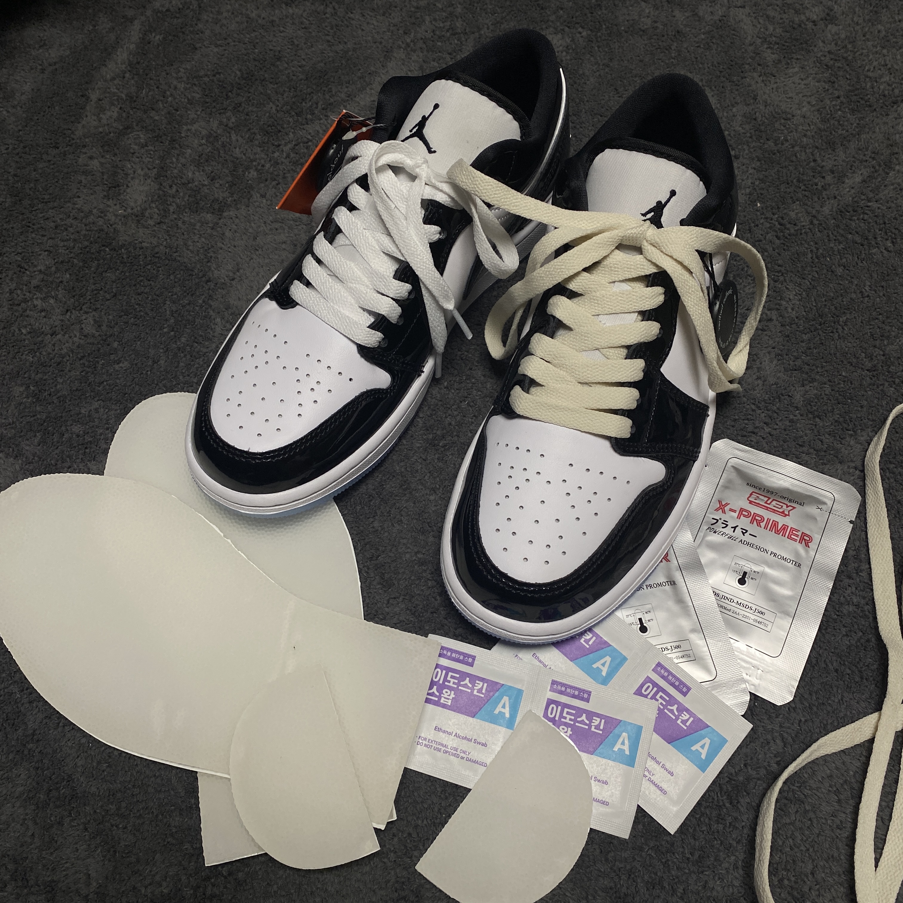 (W) Jordan 1 Retro High Twist, Jordan 1 High Golf White Black 착용 스타일 - 5