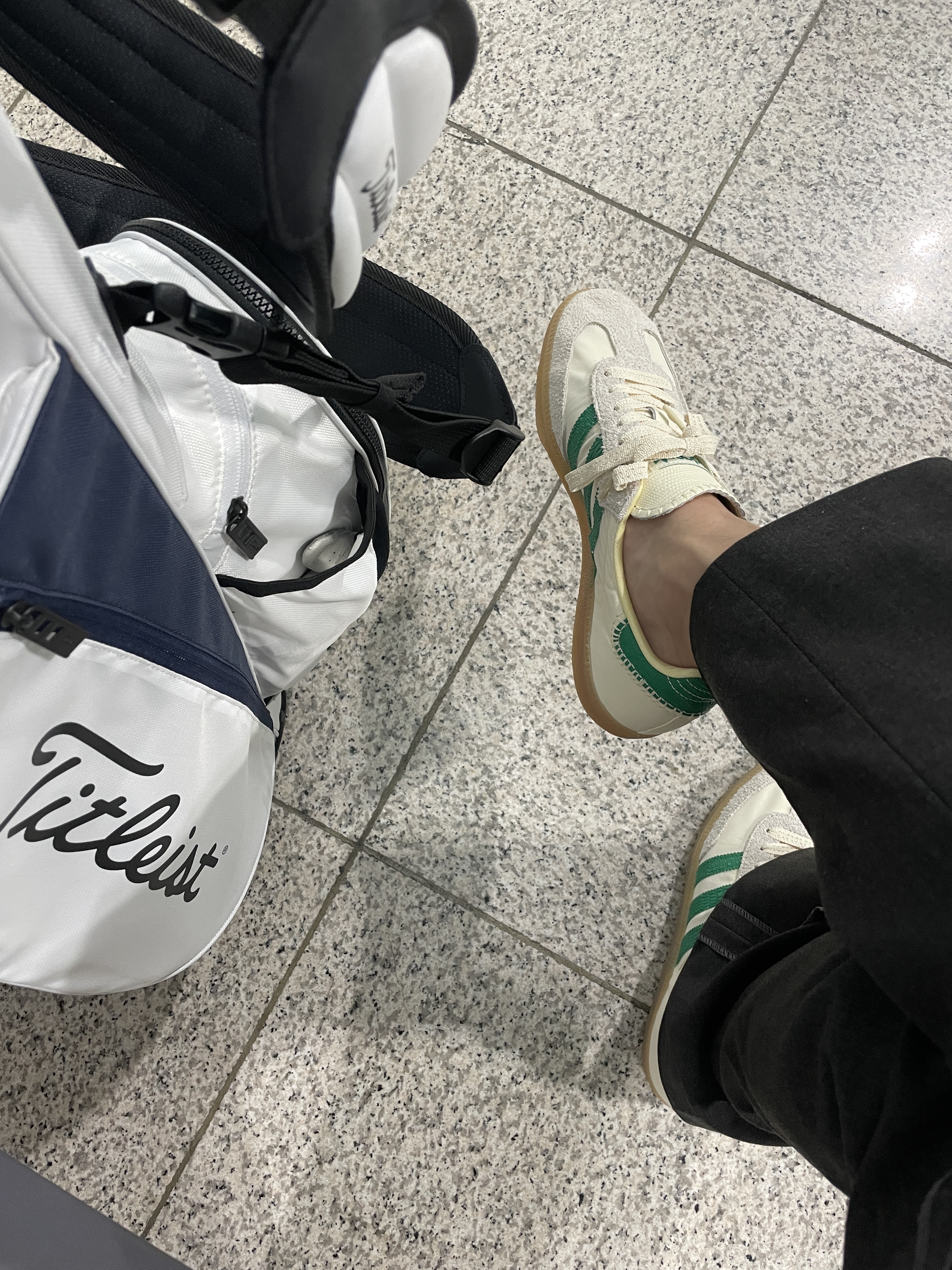 Adidas x Wales Bonner Samba Cream Green 착용 스타일