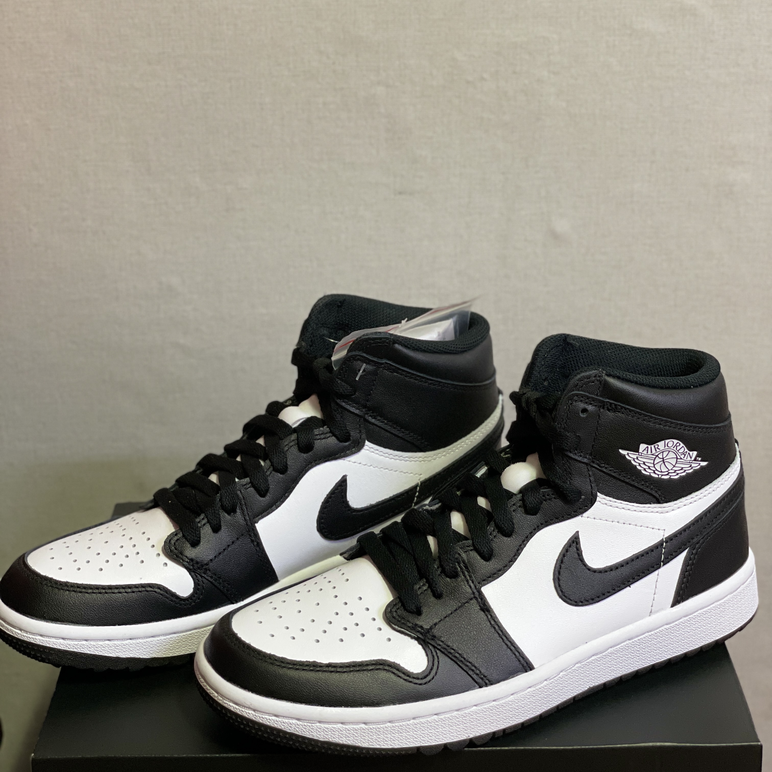 Jordan 1 High Golf White Black 착용 스타일 - 1