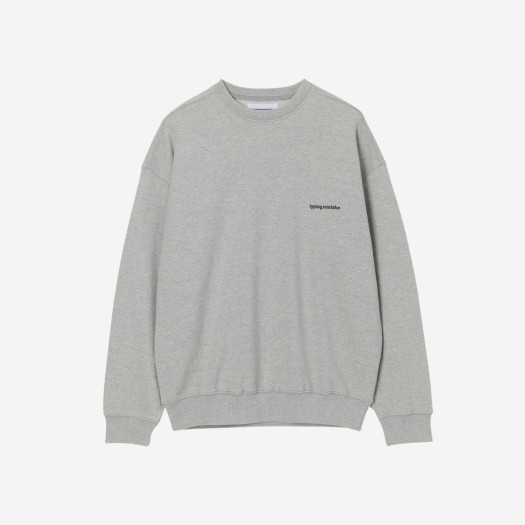 Typing Mistake Love Sweatshirt Grey - 22FW