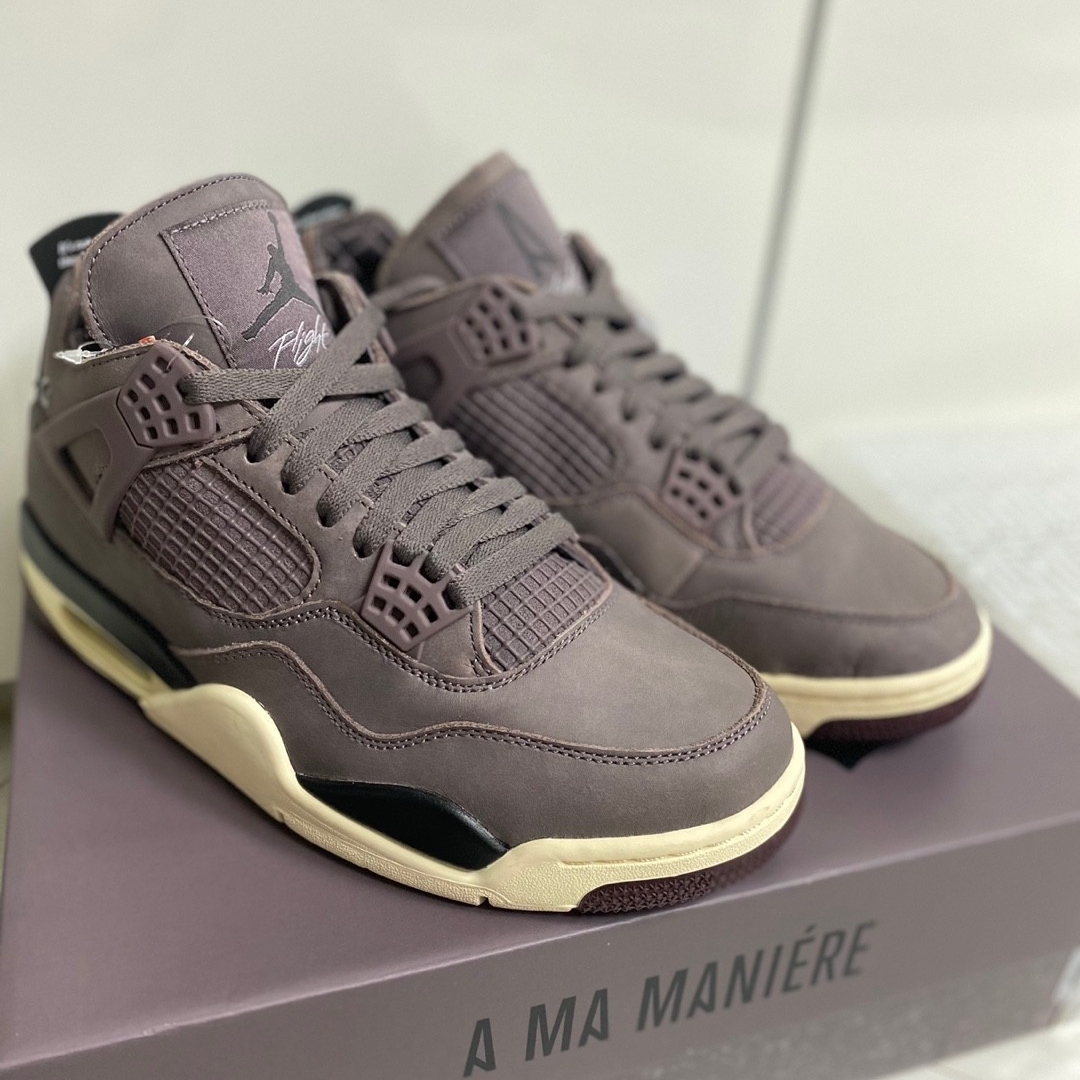 Jordan 4 x A Ma Maniere Retro Violet Ore 착용 스타일 - 1