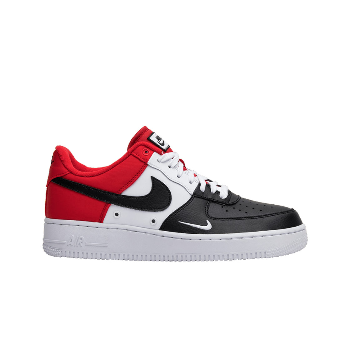 823511-603 Nike Air Force 1 Low Mini Swoosh BLACK TOE