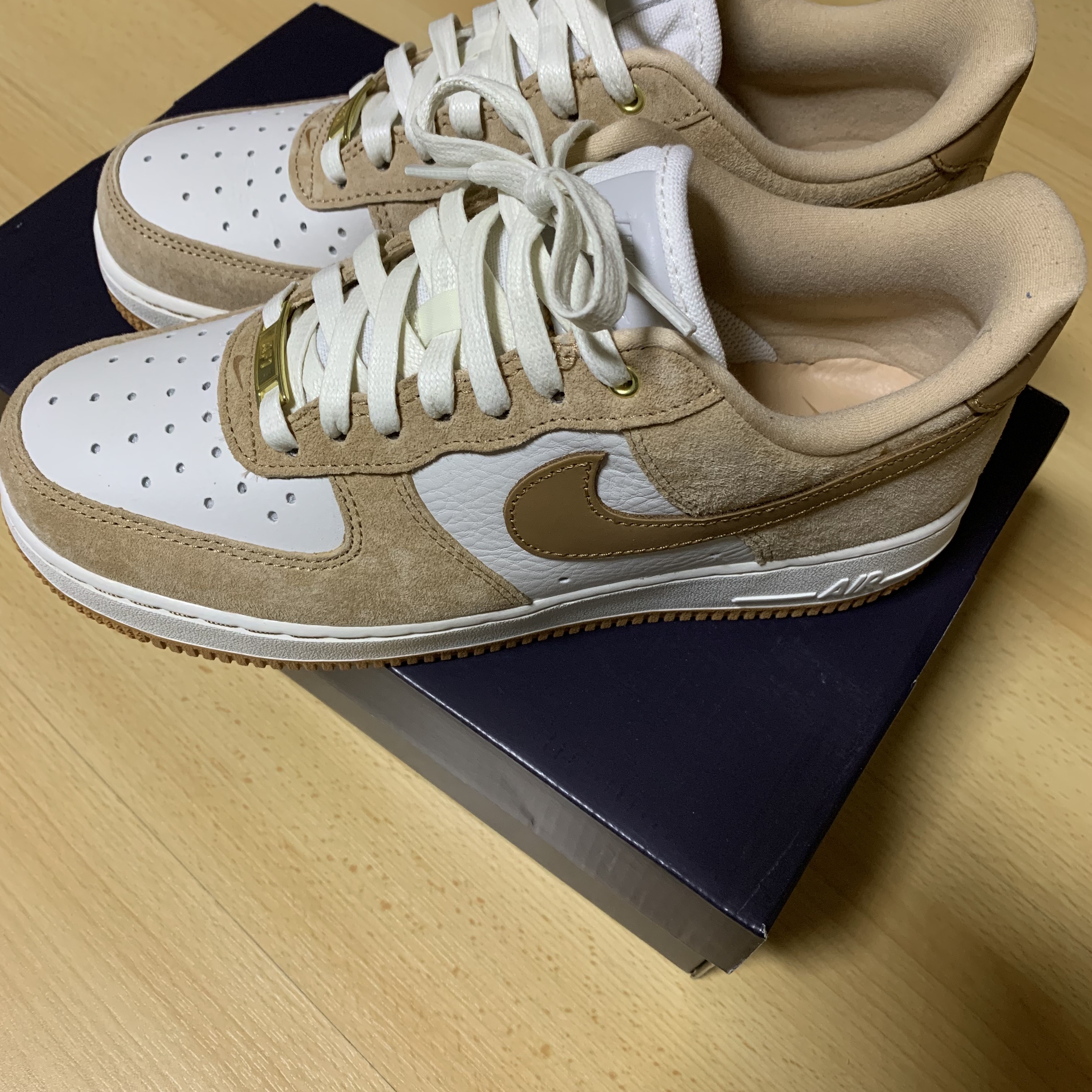 (W) Nike Air Force 1 LXX Flax 착용 스타일