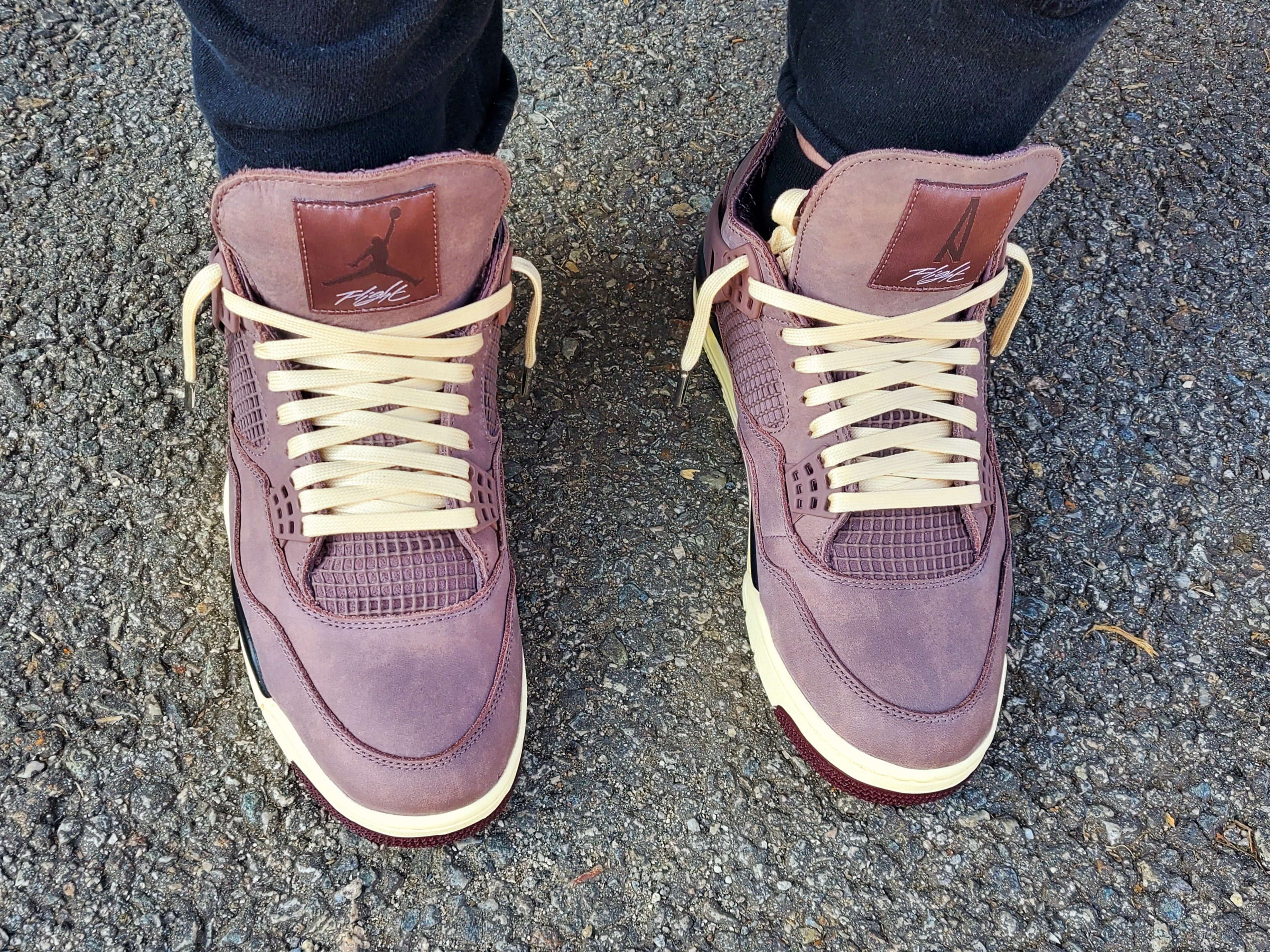 Jordan 4 x A Ma Maniere Retro Violet Ore 착용 스타일 - 4