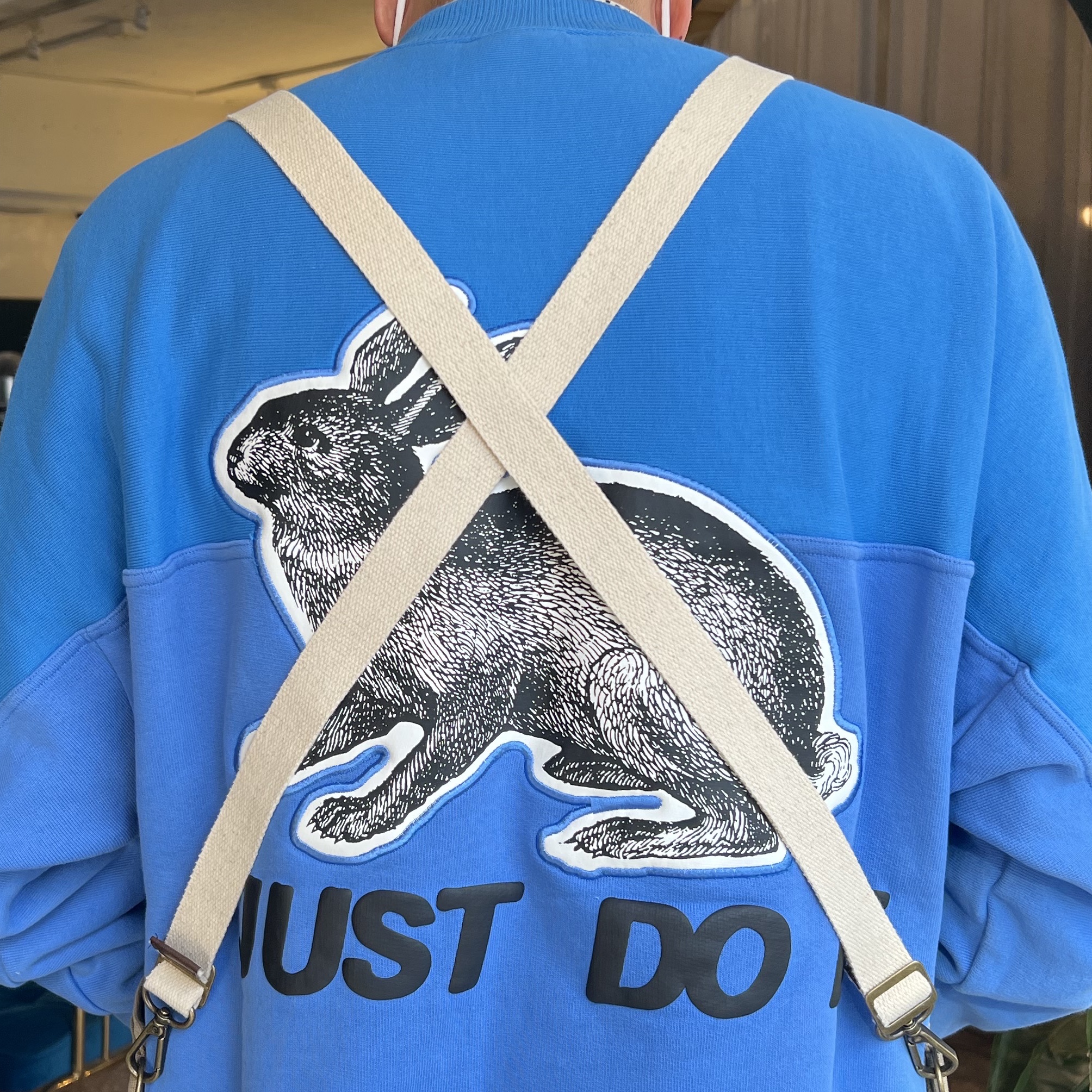 Nike x Cactus Plant Flea Market Fleece Crewneck Blue 착용 스타일 - 5