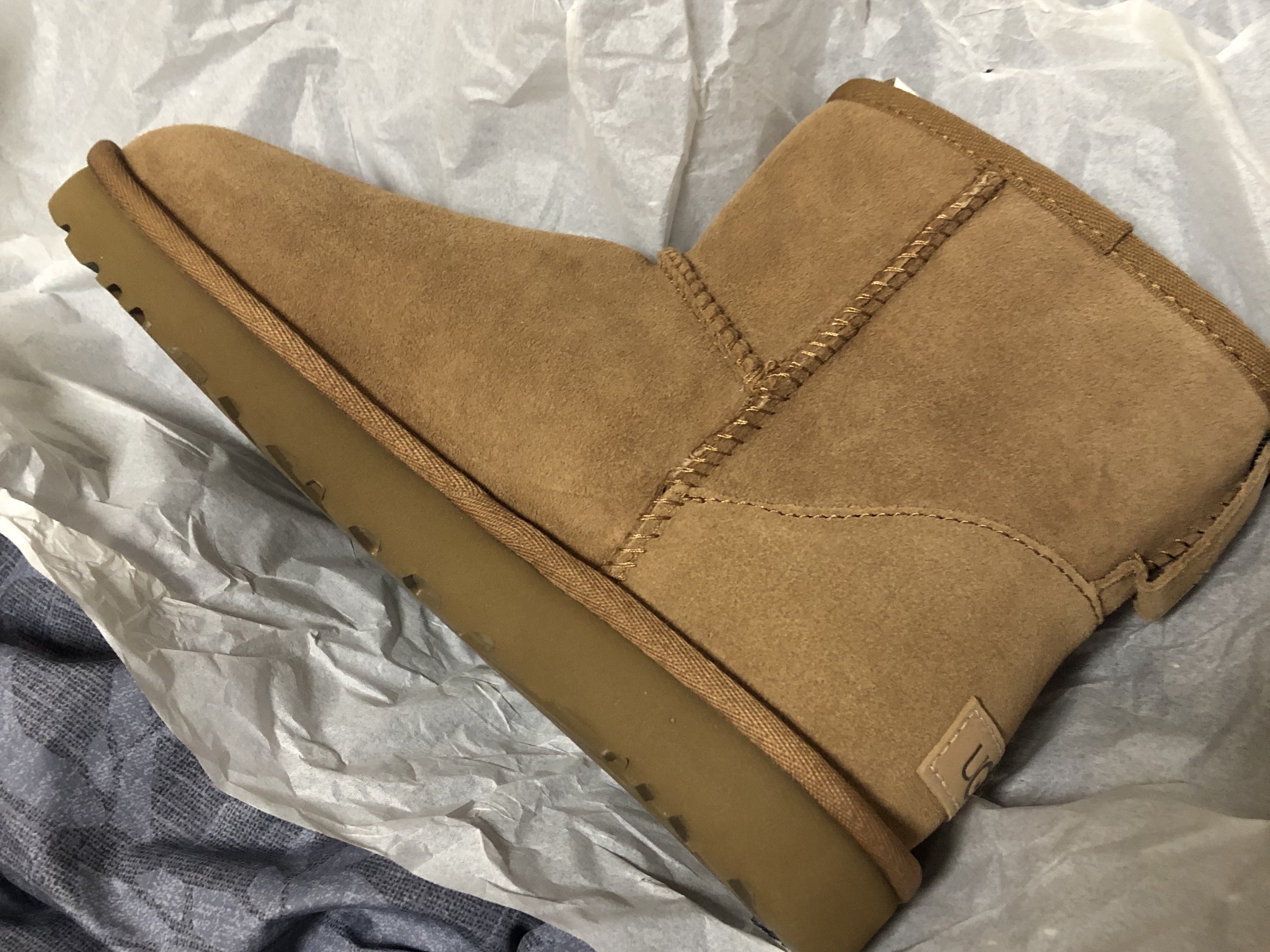 (W) UGG Classic Mini II Boots Chestnut 착용 스타일 - 3