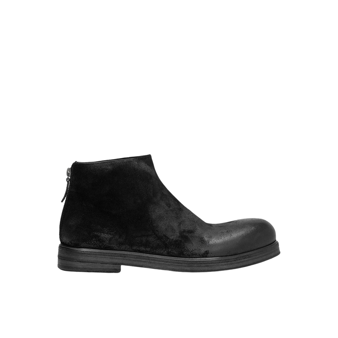 마르셀 주카 제파 앵클 부츠 리버스 레더 네로(Marsell Zucca Zeppa Ankle Boot Reversed Leather Nero)