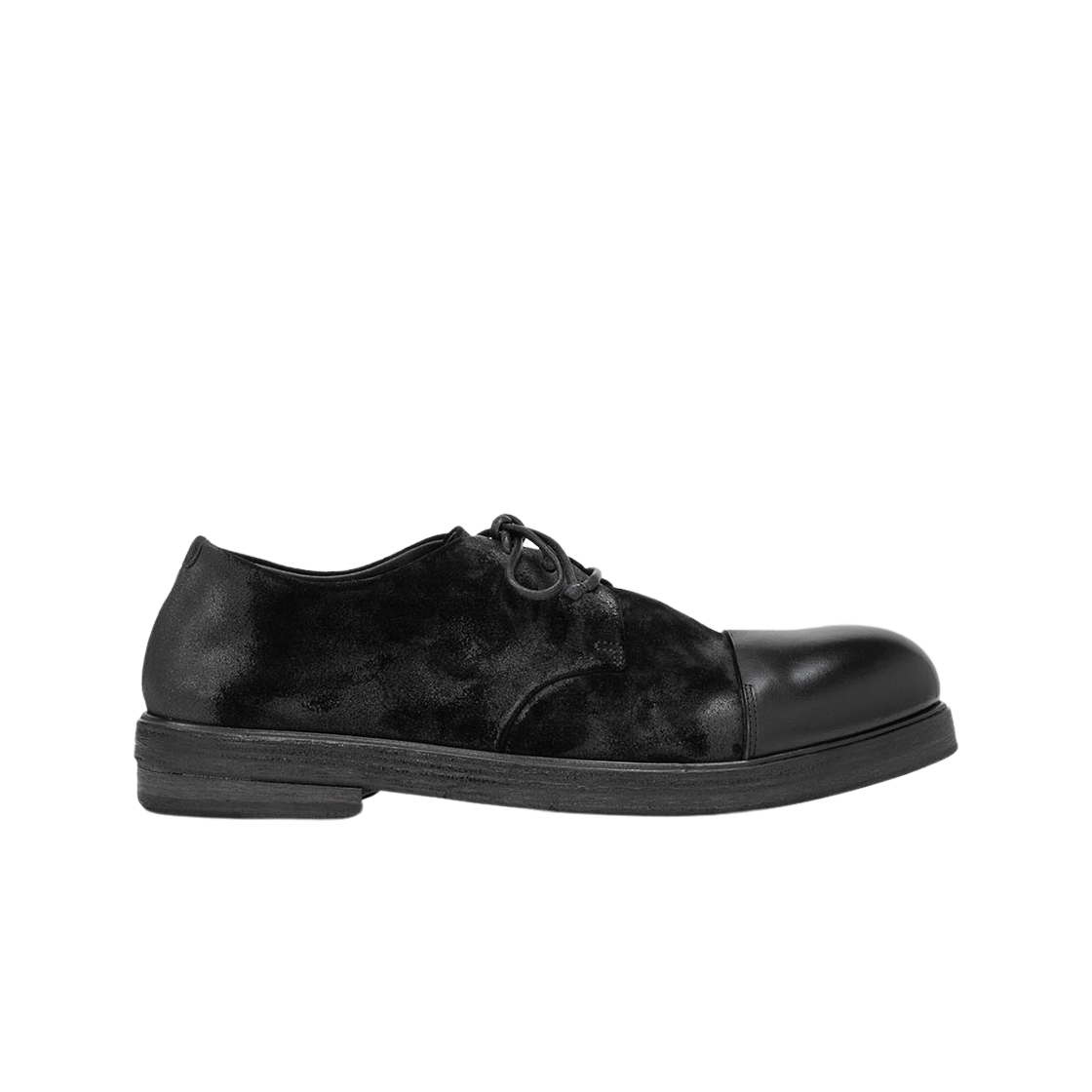 마르셀 주카 제파 더비 리버스 스무스 레더 네로 블랙(Marsell Zucca Zeppa Derby Reversed Smooth Leather Nero Black)