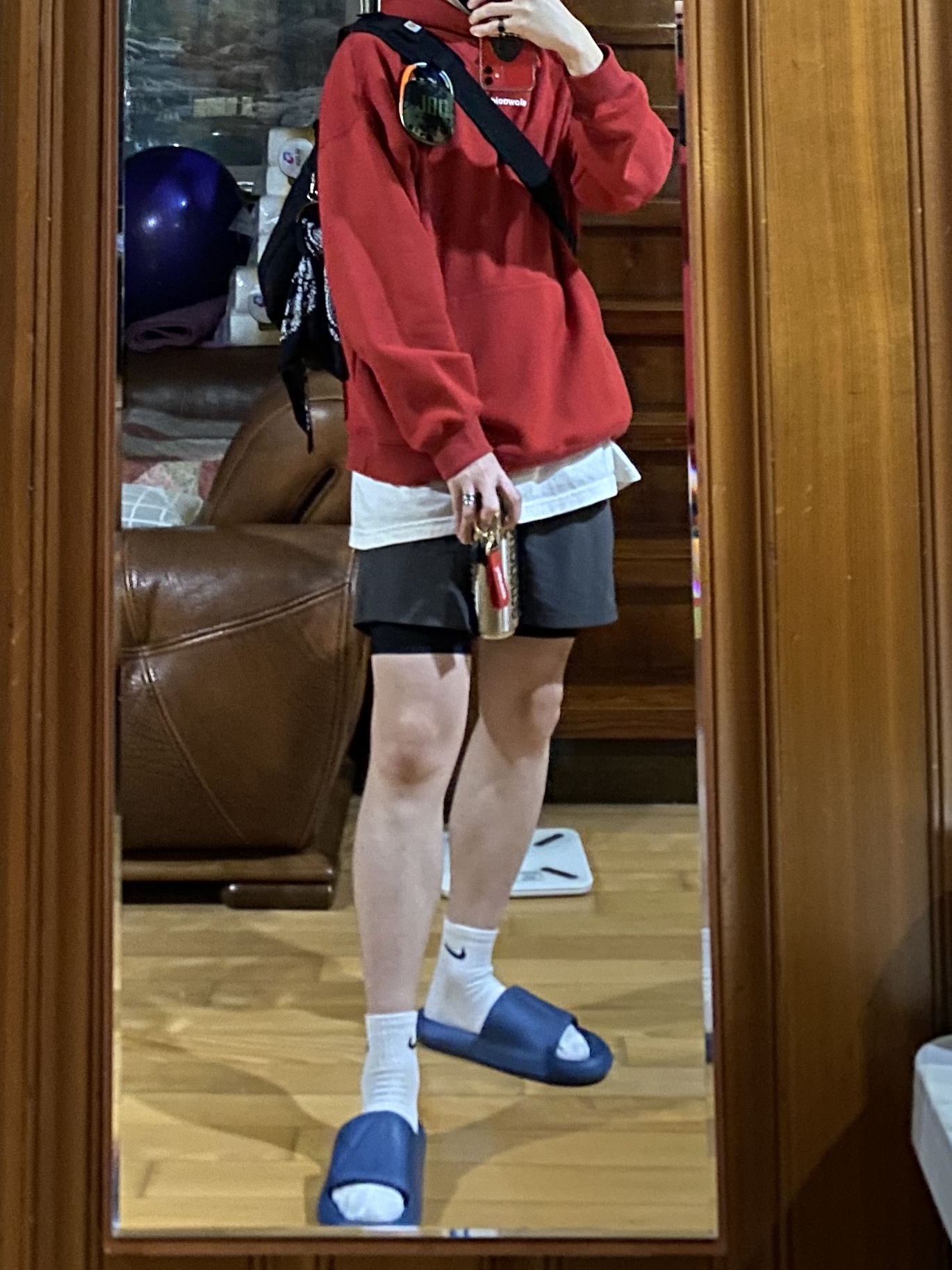 Supreme Webbing Keychain Red - 20FW, Nike Everyday Cushioned Training Crew Socks White (3 Pack/Korean Ver.) 착용 스타일 - 2