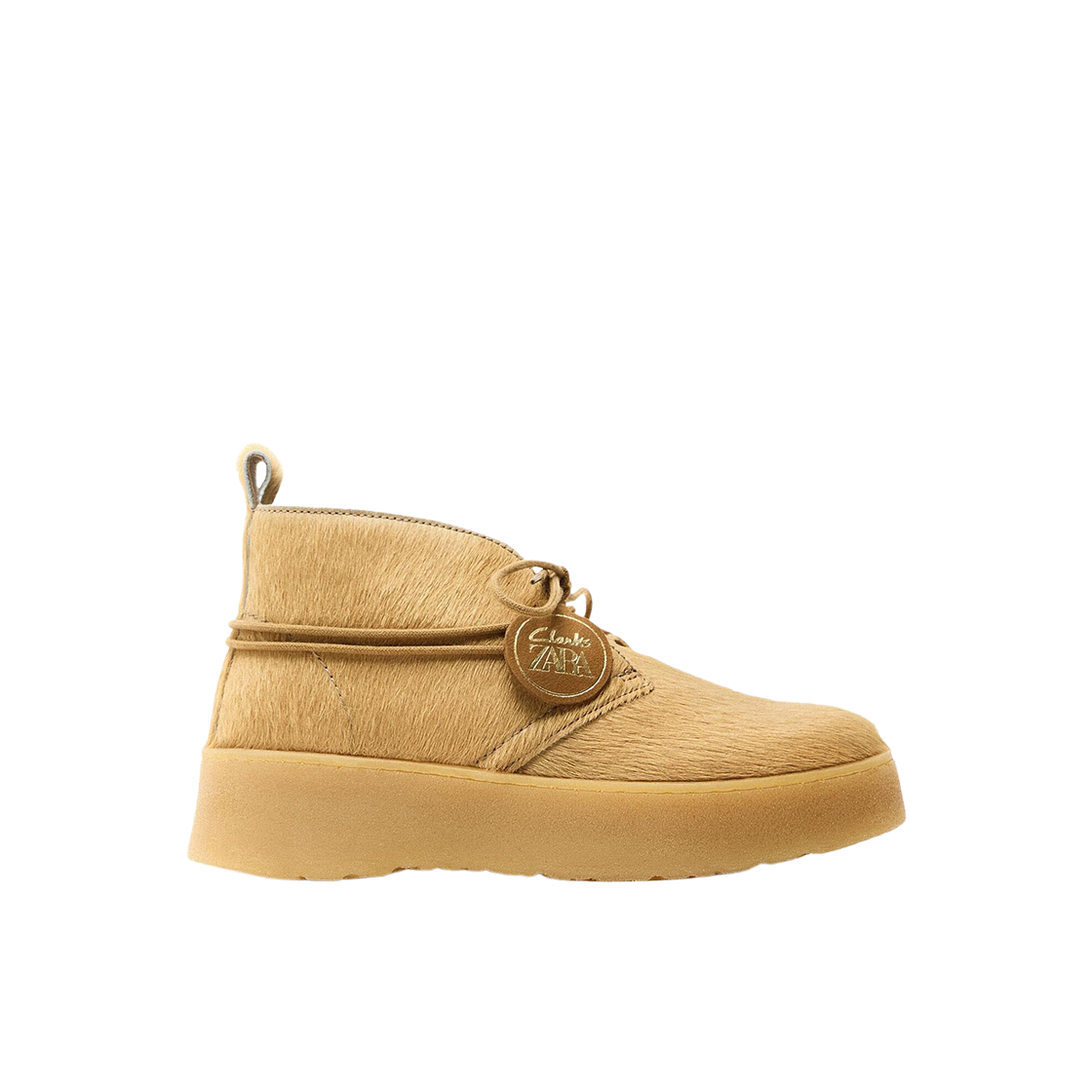 (W) 클락스 x 자라 레더 앵클 부츠 샌디 브라운((W) Clarks x Zara Leather Ankle Boots Sandy Brown) - 1