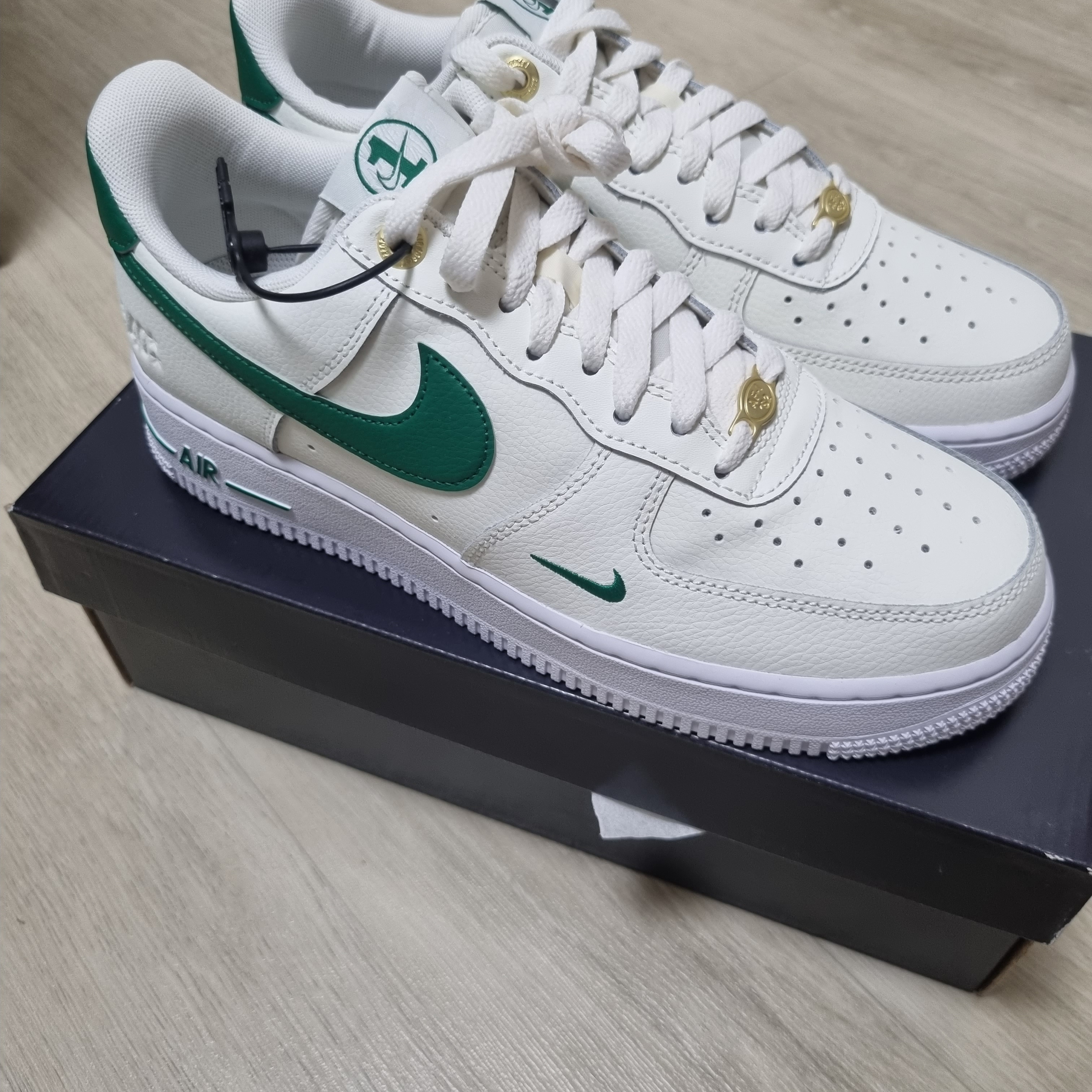 Nike Air Force 1 '07 LV8 40th Anniversary Join Forces Sail Malachite 착용 스타일