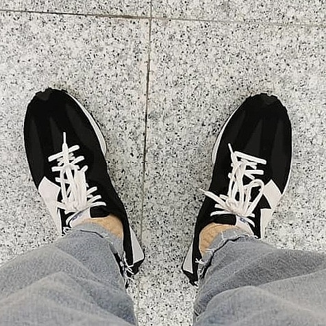 New Balance 327 Black 착용 스타일