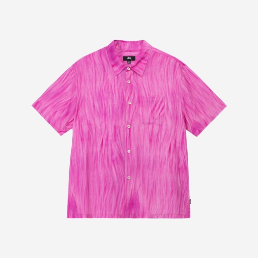 스투시 퍼 프린트 셔츠 핑크