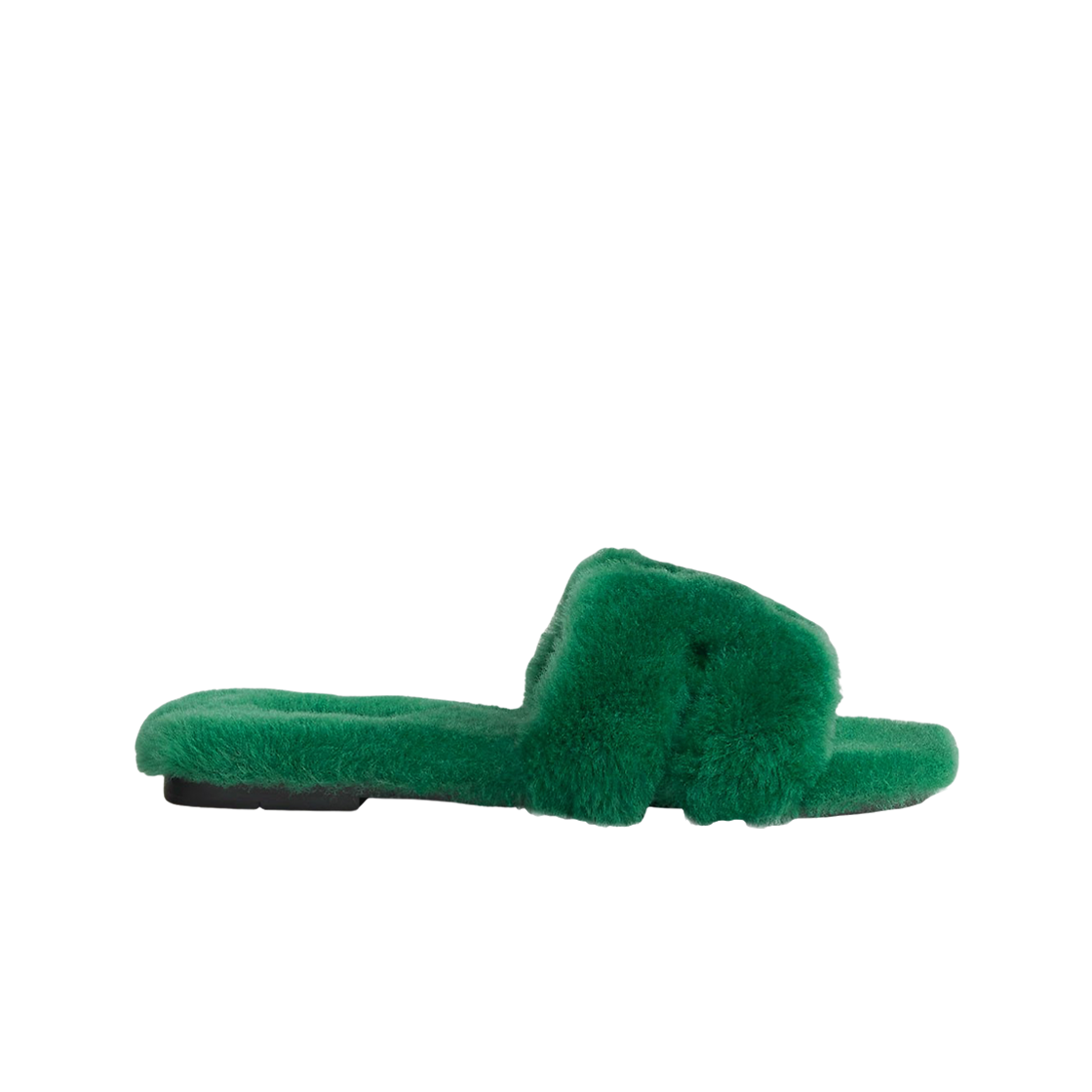 (W) 에르메스 오란 샌들 울스킨 & 베르 앵글레((W) Hermes Oran Sandal Woolskin & Vert Anglais) - 1