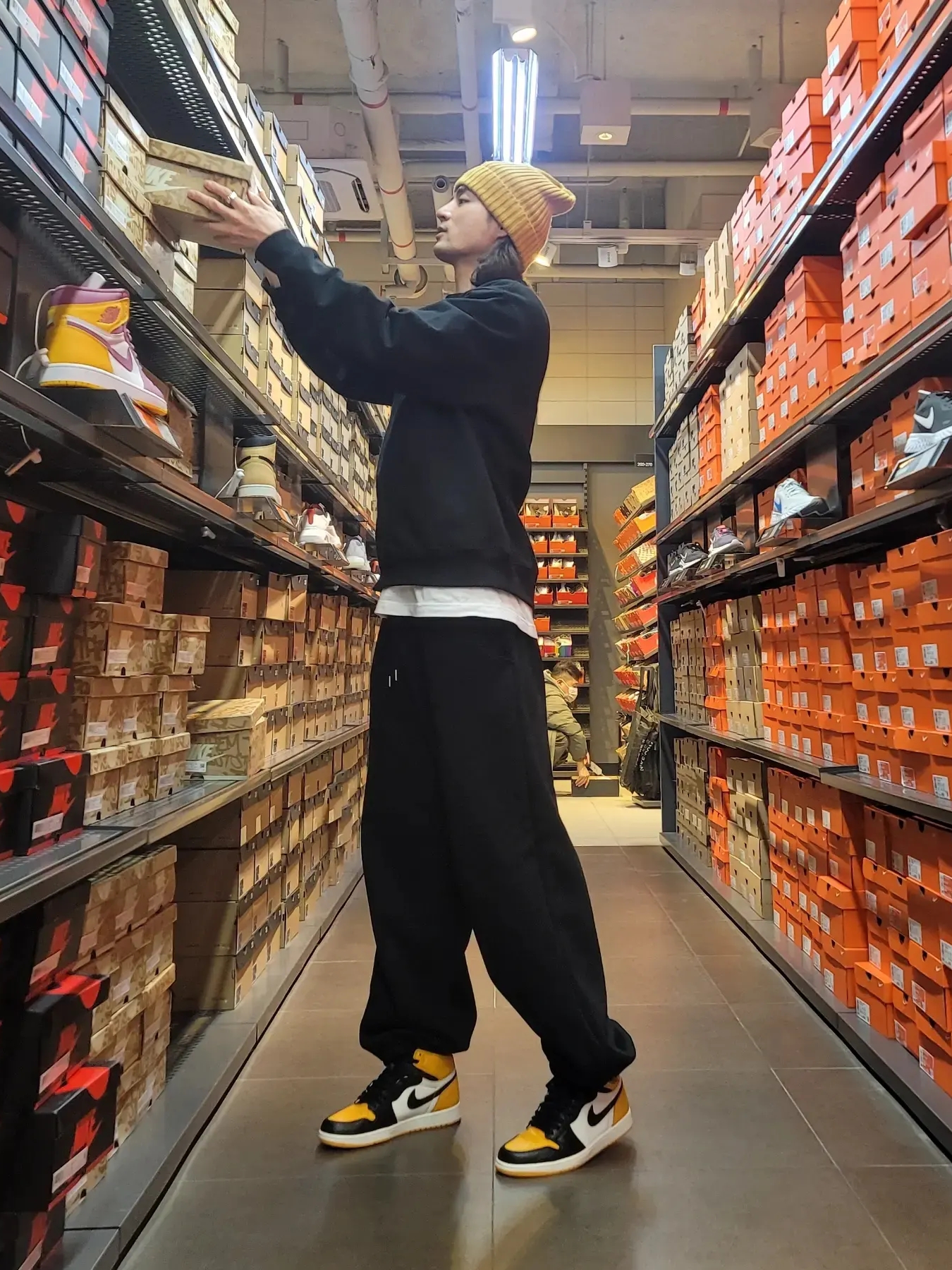 Jordan 1 Retro High OG Taxi 착용 스타일 - 1