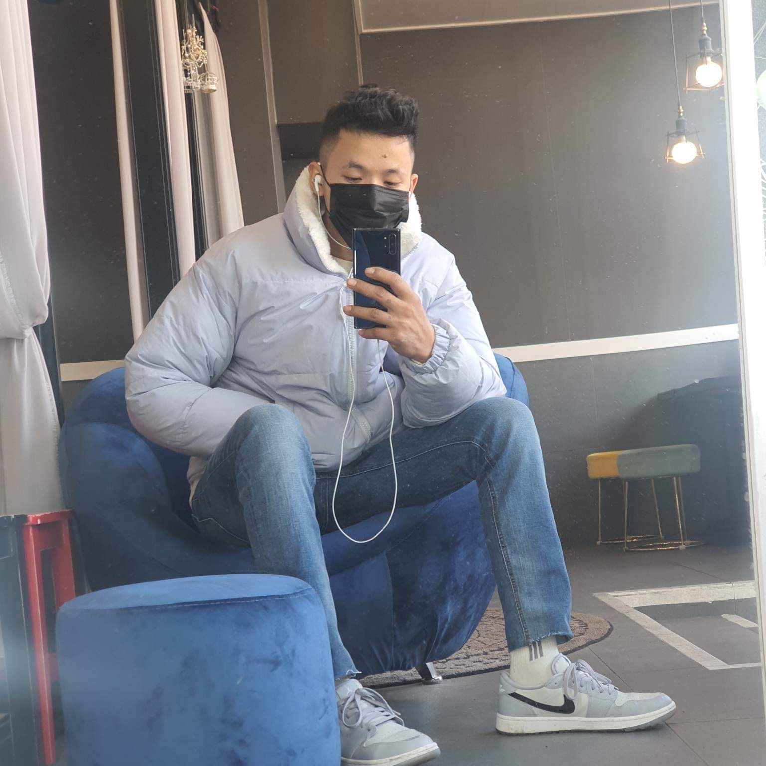 Jordan 1 Low Golf Wolf Grey 착용 스타일