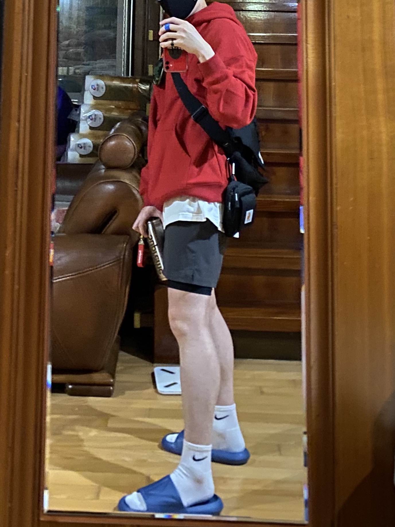 Supreme Webbing Keychain Red - 20FW, Nike Everyday Cushioned Training Crew Socks White (3 Pack/Korean Ver.) 착용 스타일 - 4