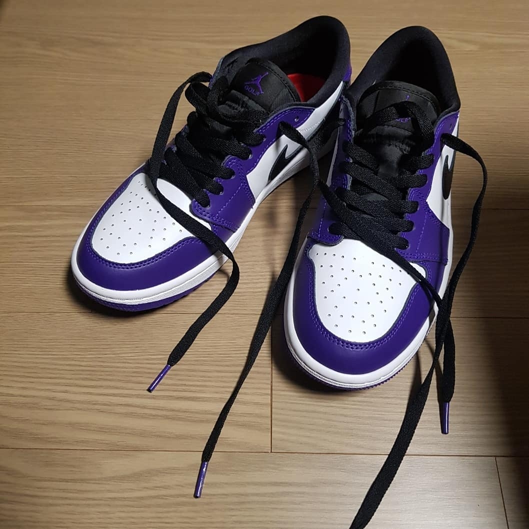 Jordan 1 Low Golf Court Purple 착용 스타일