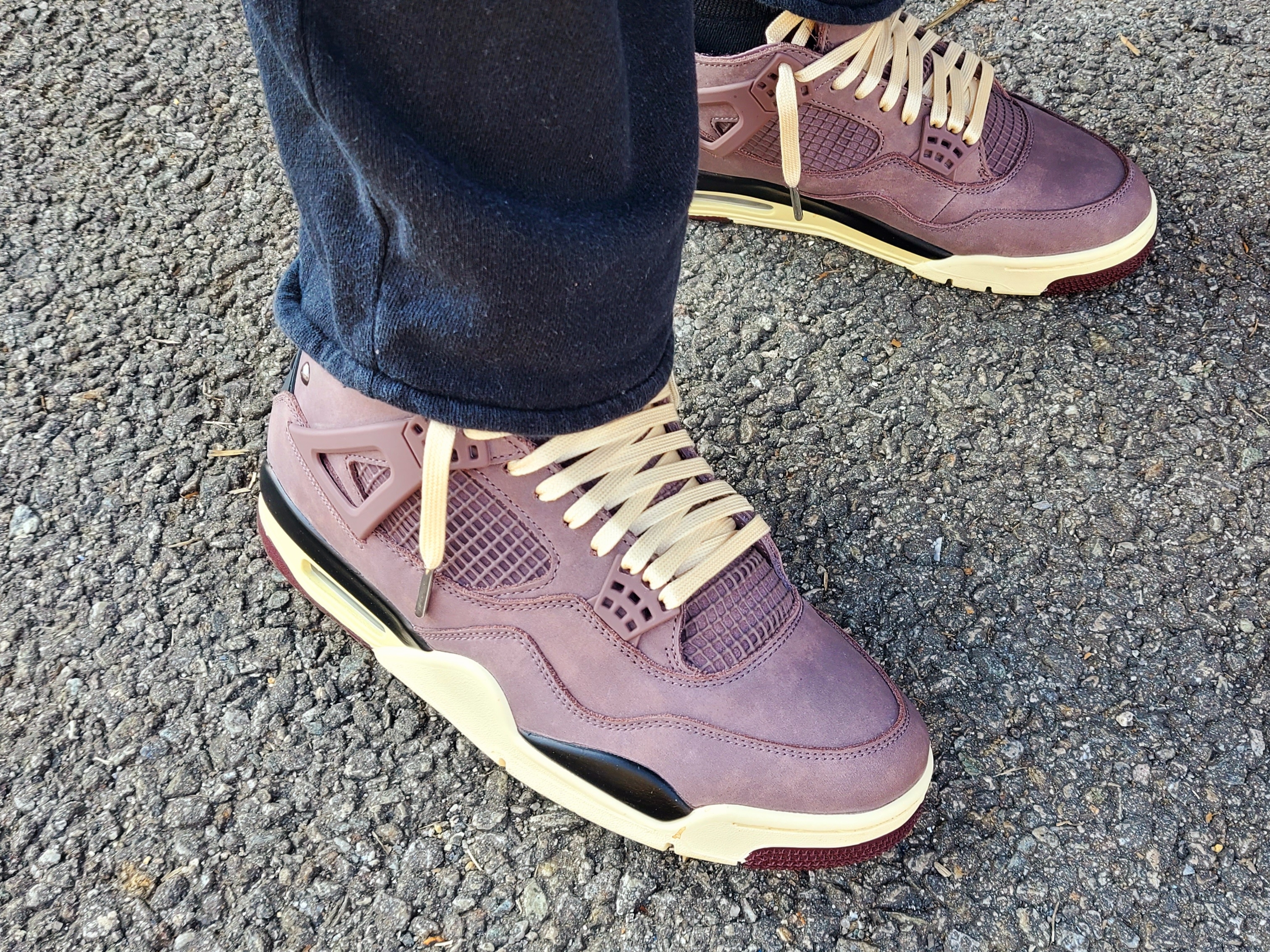 Jordan 4 x A Ma Maniere Retro Violet Ore 착용 스타일 - 1
