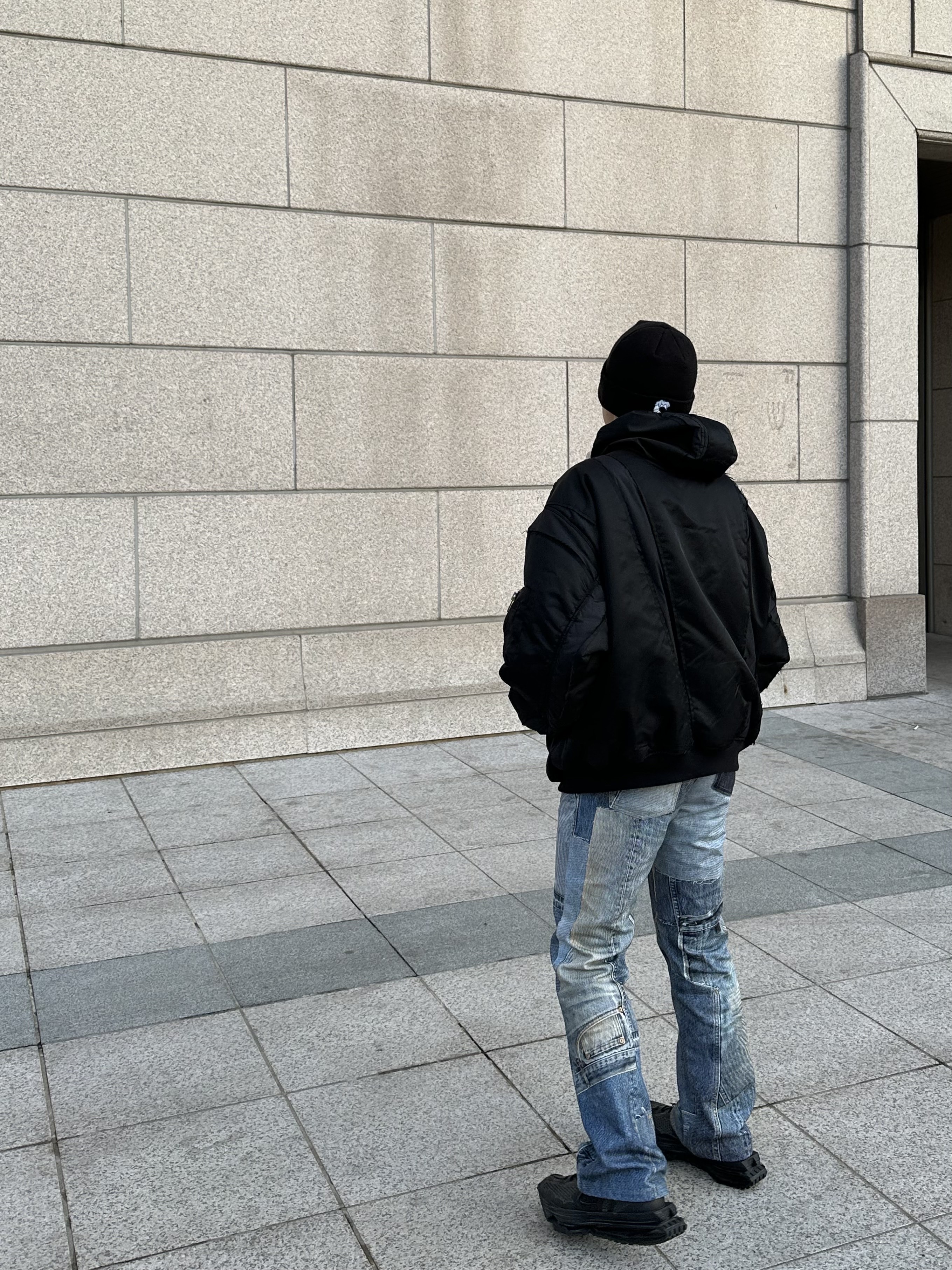Nike x Matthew M Williams Zoom 004 Triple Black 착용 스타일