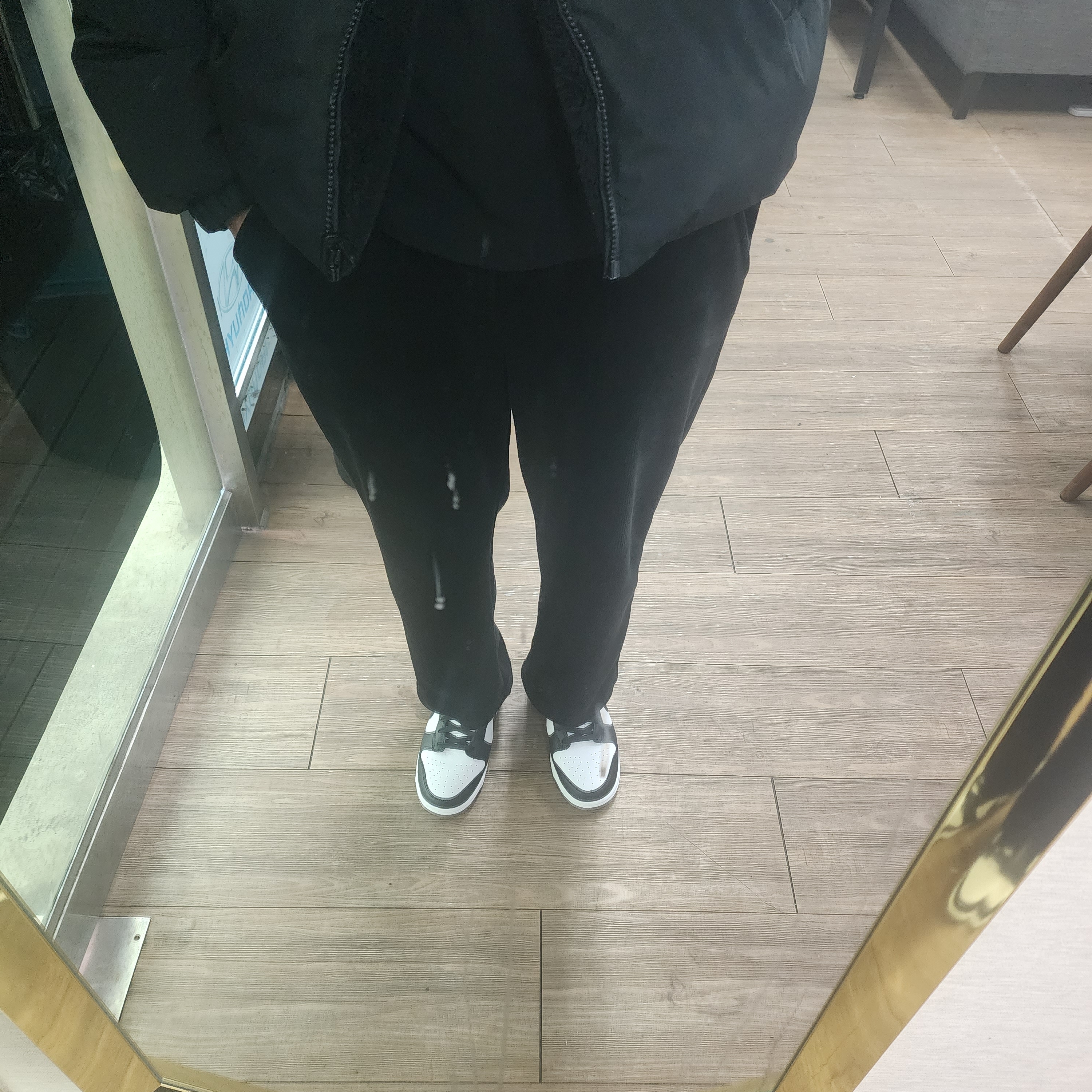 Nike Dunk Low Retro Black 착용 스타일 - 1