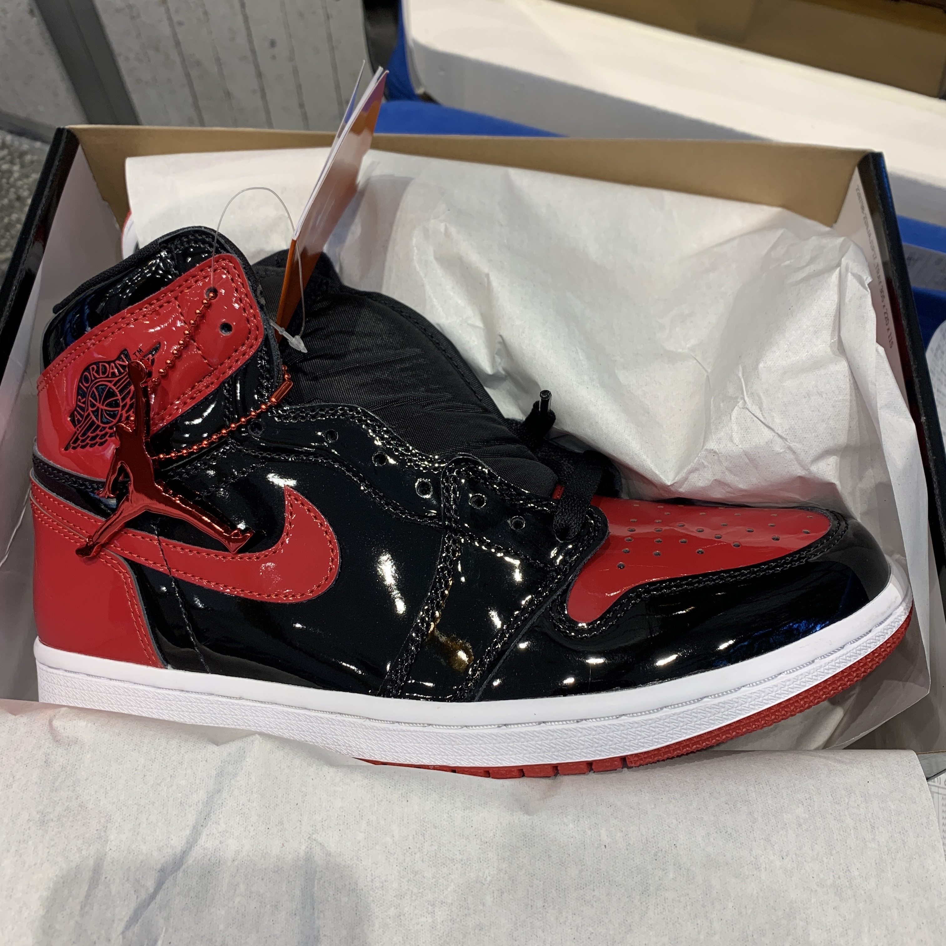 Jordan 1 Retro High OG Patent Bred 착용 스타일