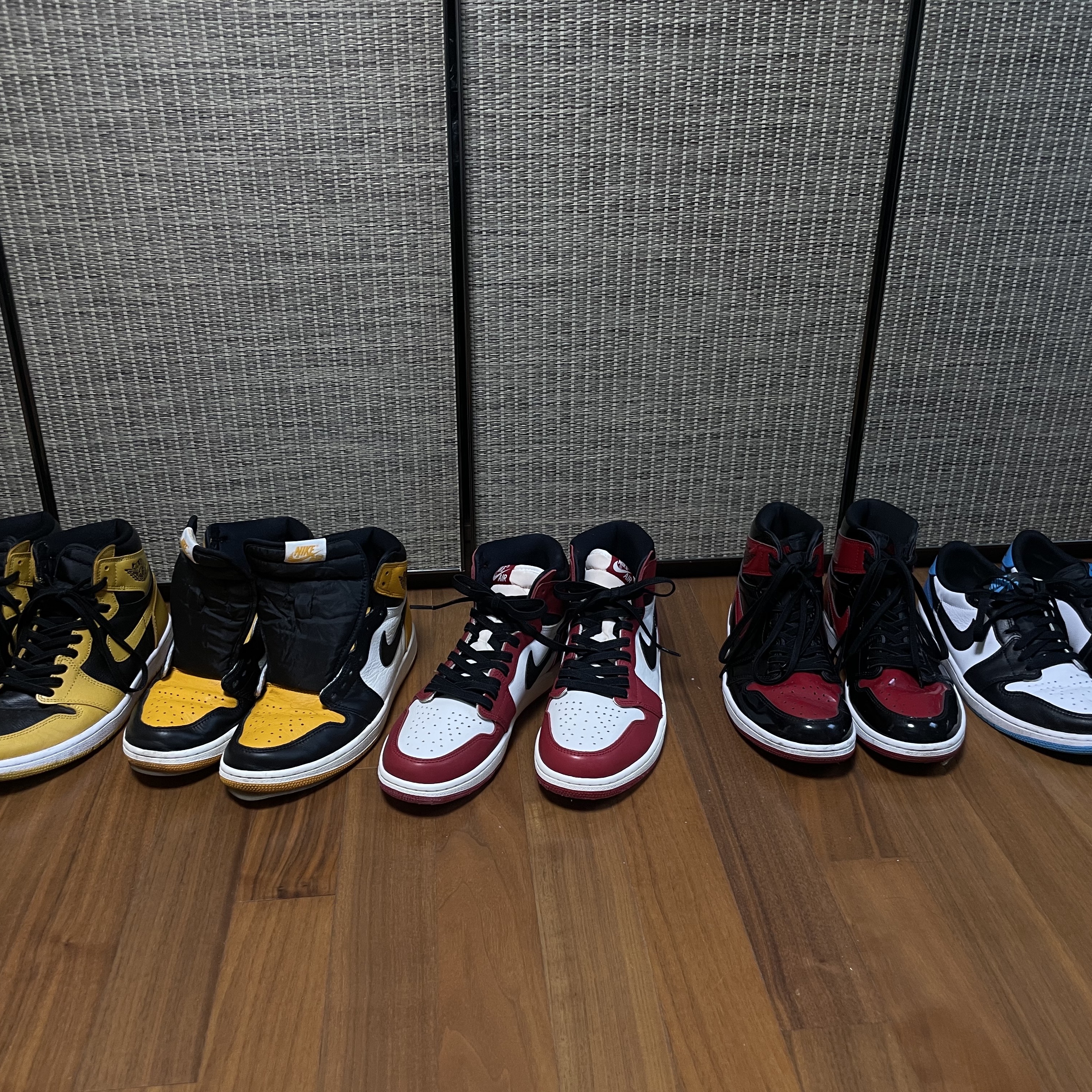 Jordan 1 Retro High OG Chicago 2022, Jordan 1 Retro High OG Patent Bred 착용 스타일 - 2