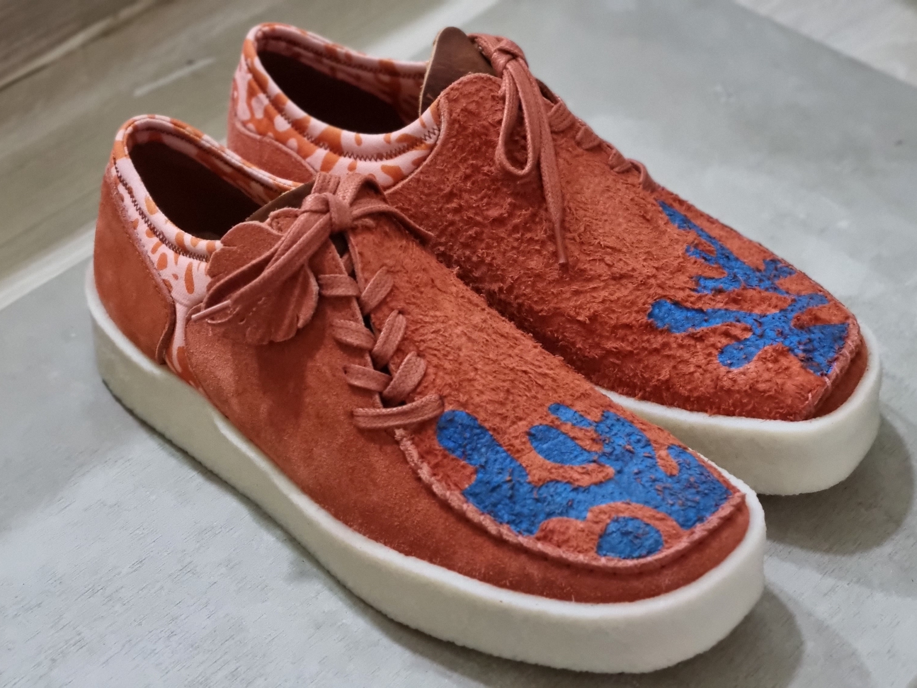 Clarks Originals x Salehe Bembury Lugger Cupsole Orange, Clarks Originals x Salehe Bembury Lugger Cupsole Dark Green 착용 스타일 - 1