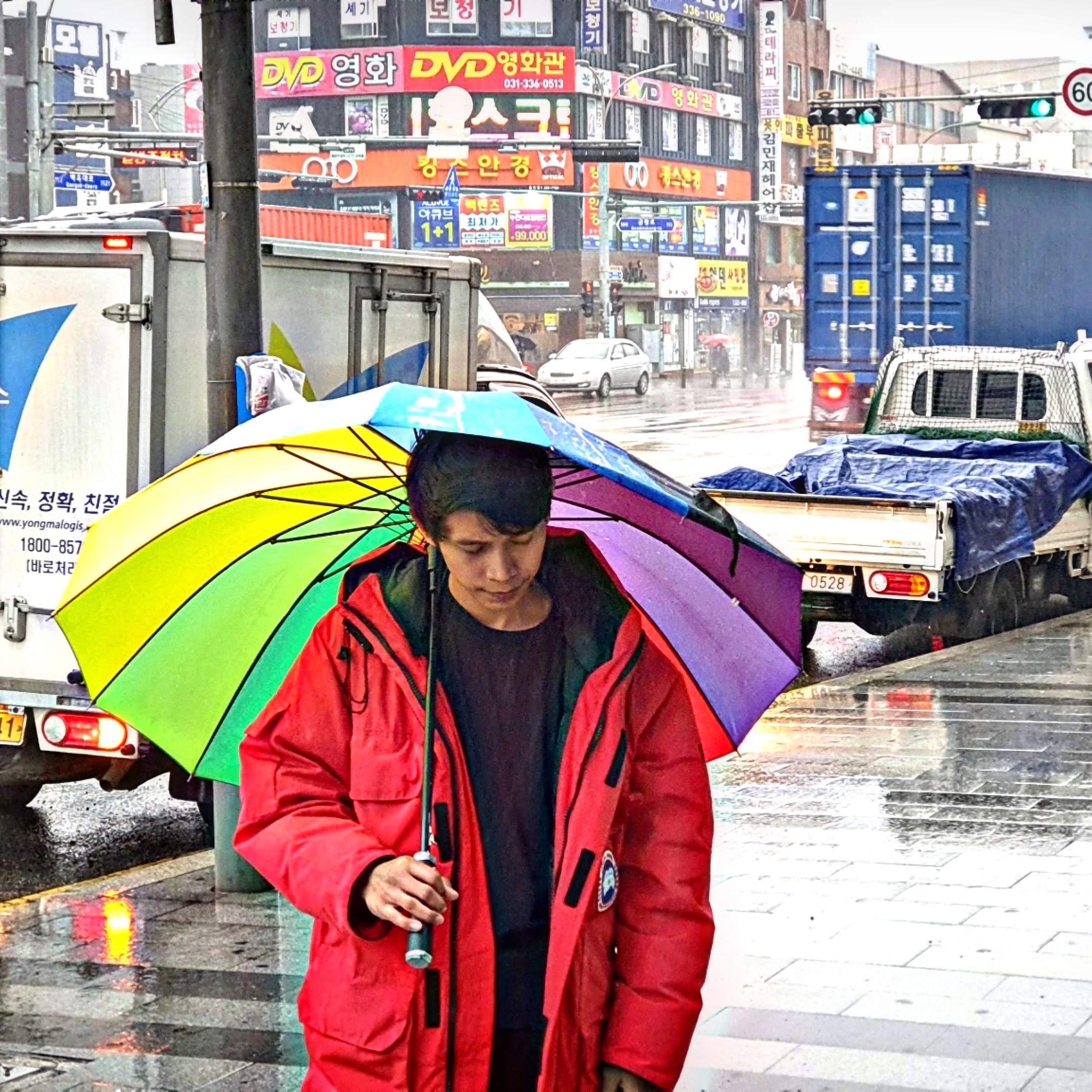 Canada Goose Expedition Parka Red 착용 스타일 - 1