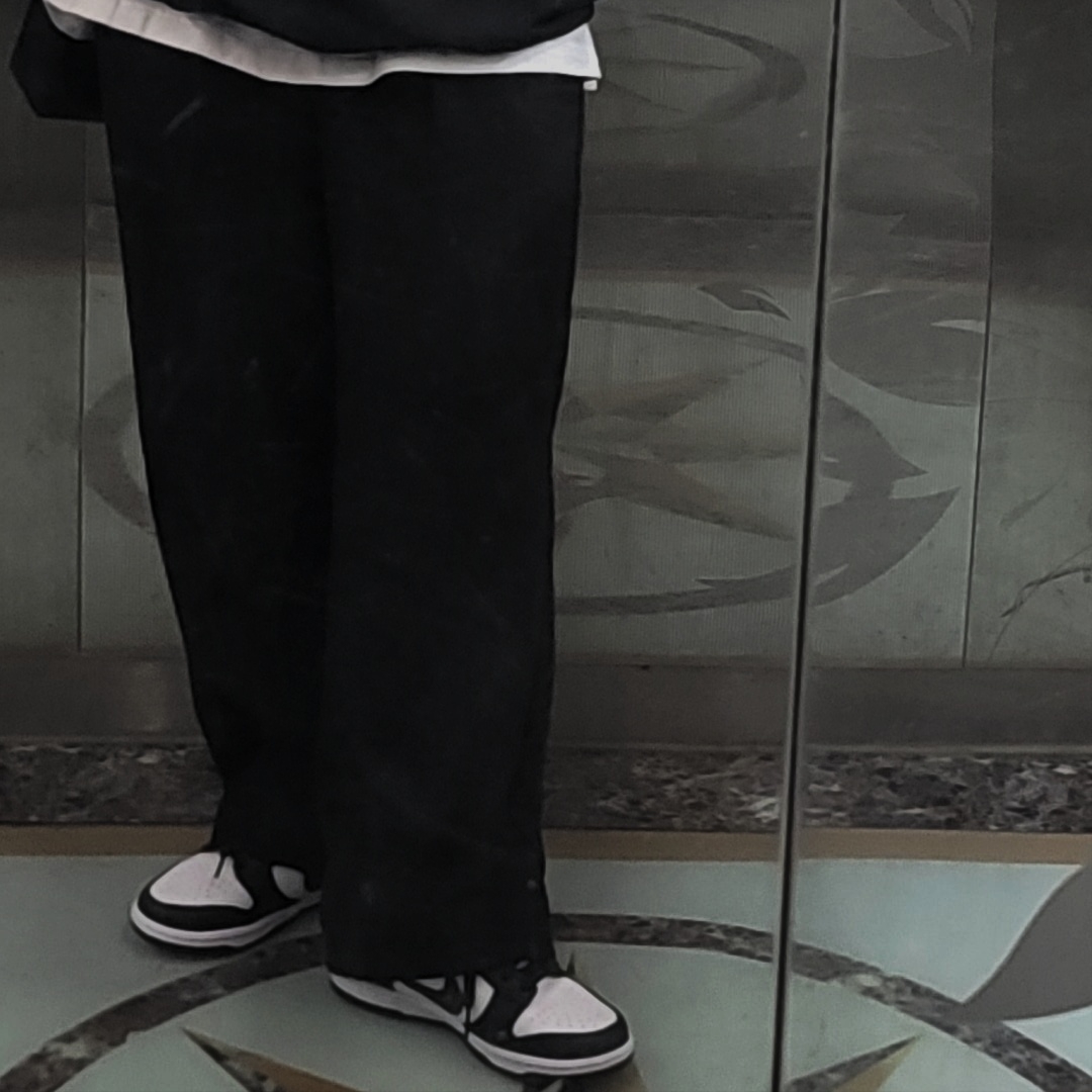 (W) Nike Dunk Low Black 착용 스타일
