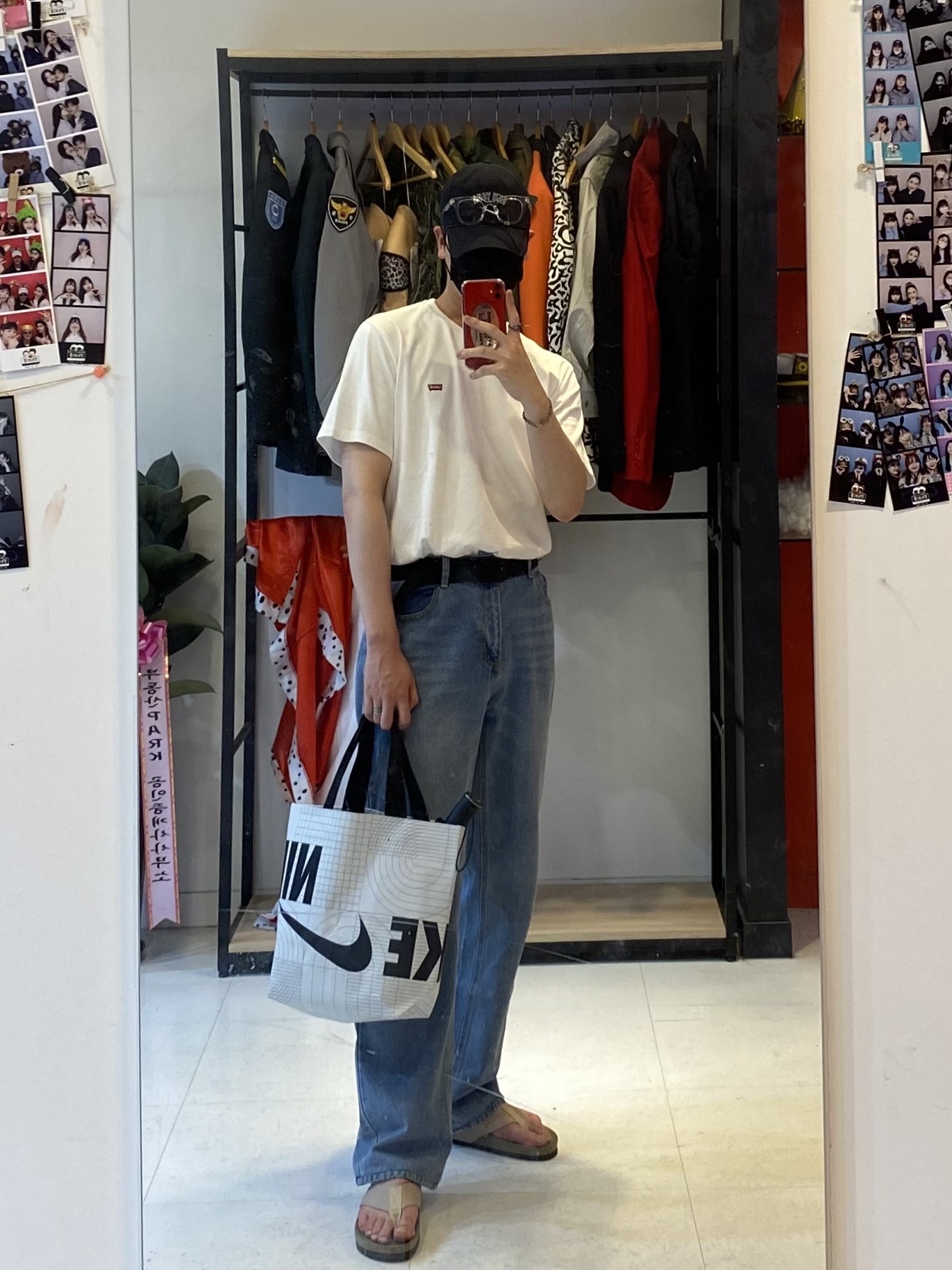 Nike Heritage 86 Wordmark Swoosh MLB New York Yankees Adjustable Hat Navy 착용 스타일