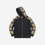 Supreme Skulls Zip Up Hooded Sweatshirt Black - 22FW