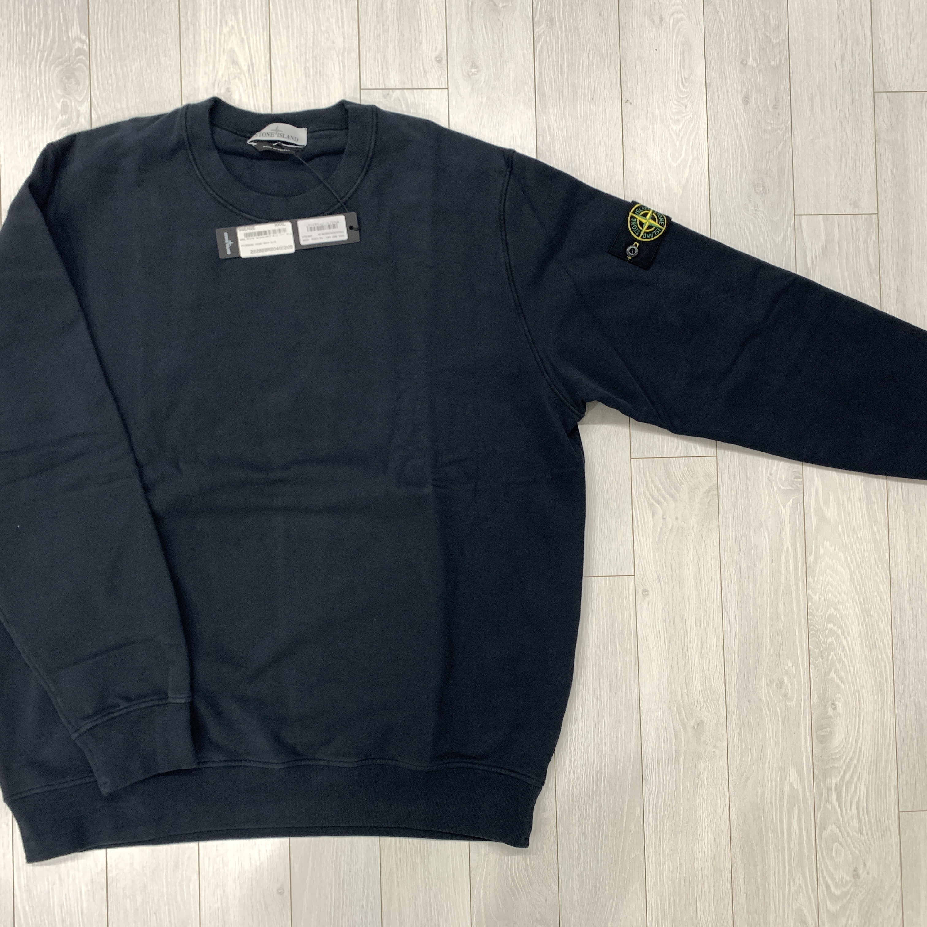 Stone Island 63020 Crewneck Sweatshirt Navy Blue - 22FW 착용 스타일