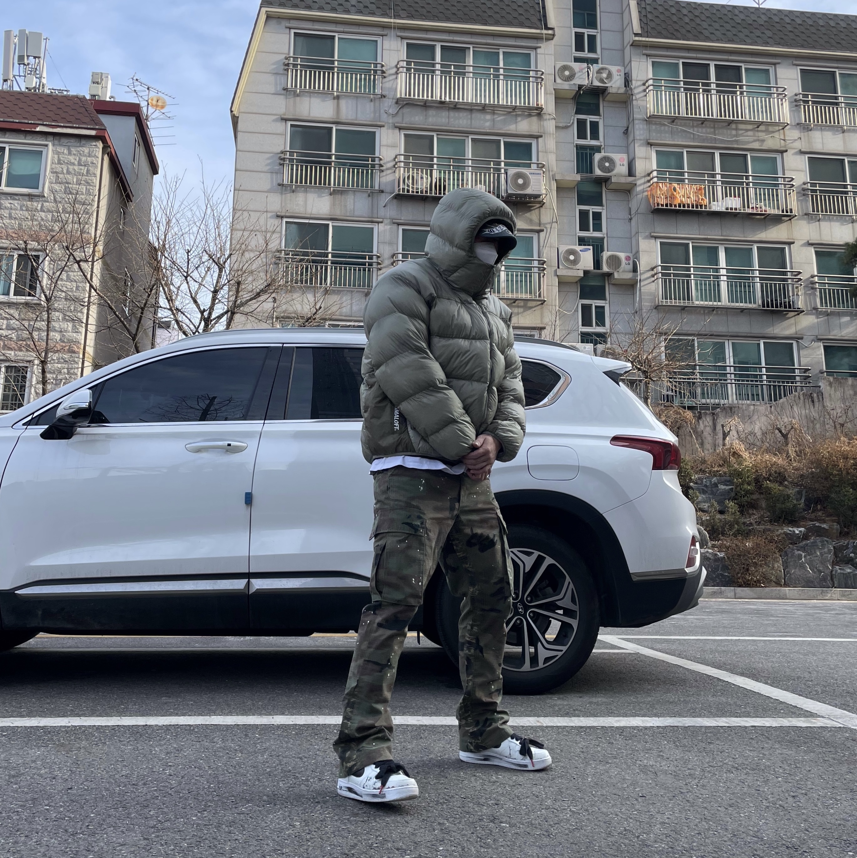Nike ACG Therma-Fit ADV Lunar Lake Puffer Jacket Light Army - Asia, Nike x Peaceminusone Air Force 1 Low Para-Noise 2.0 착용 스타일 - 1